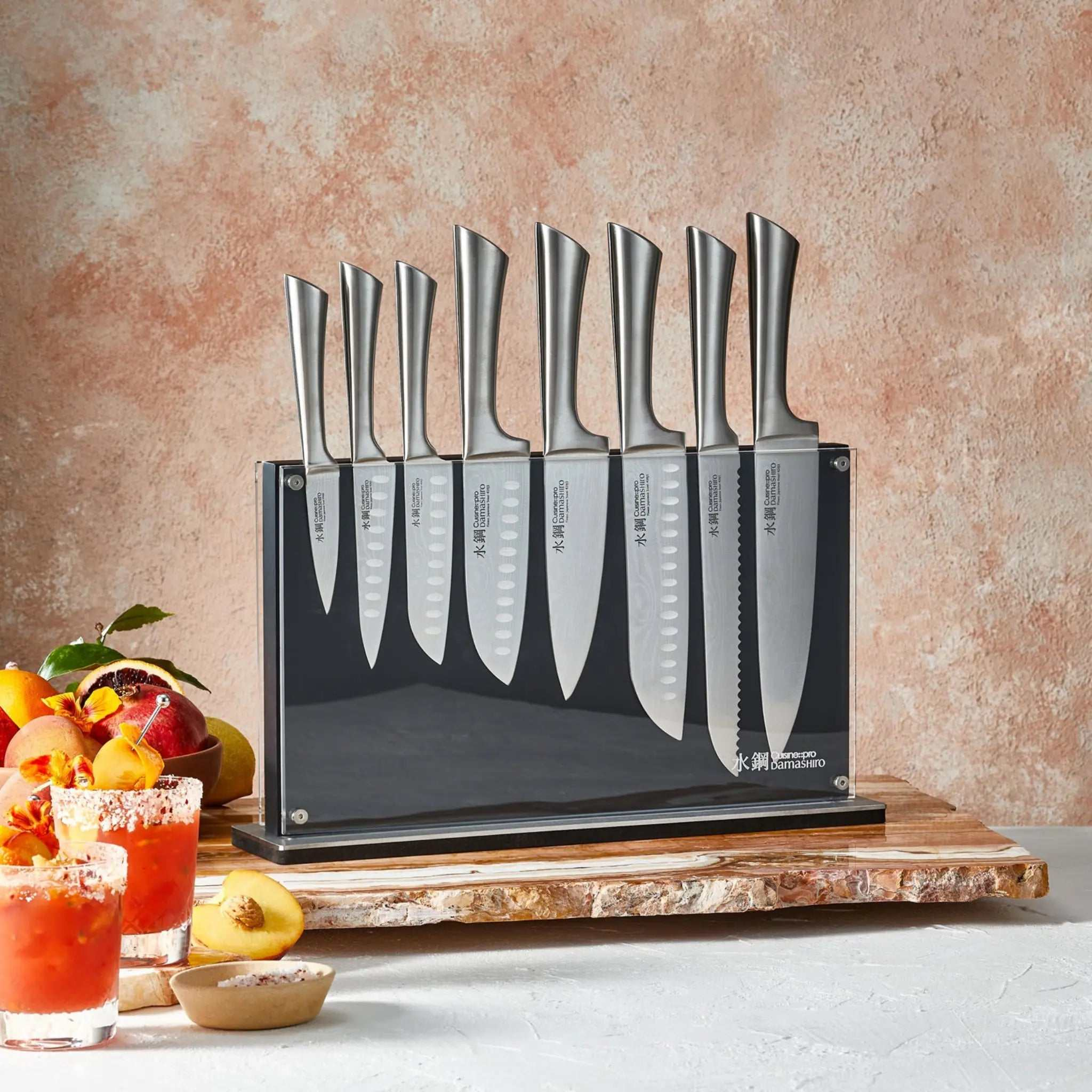 Nami Damashiro® 9 Piece Magnetic Knife Block - Cuisine::pro