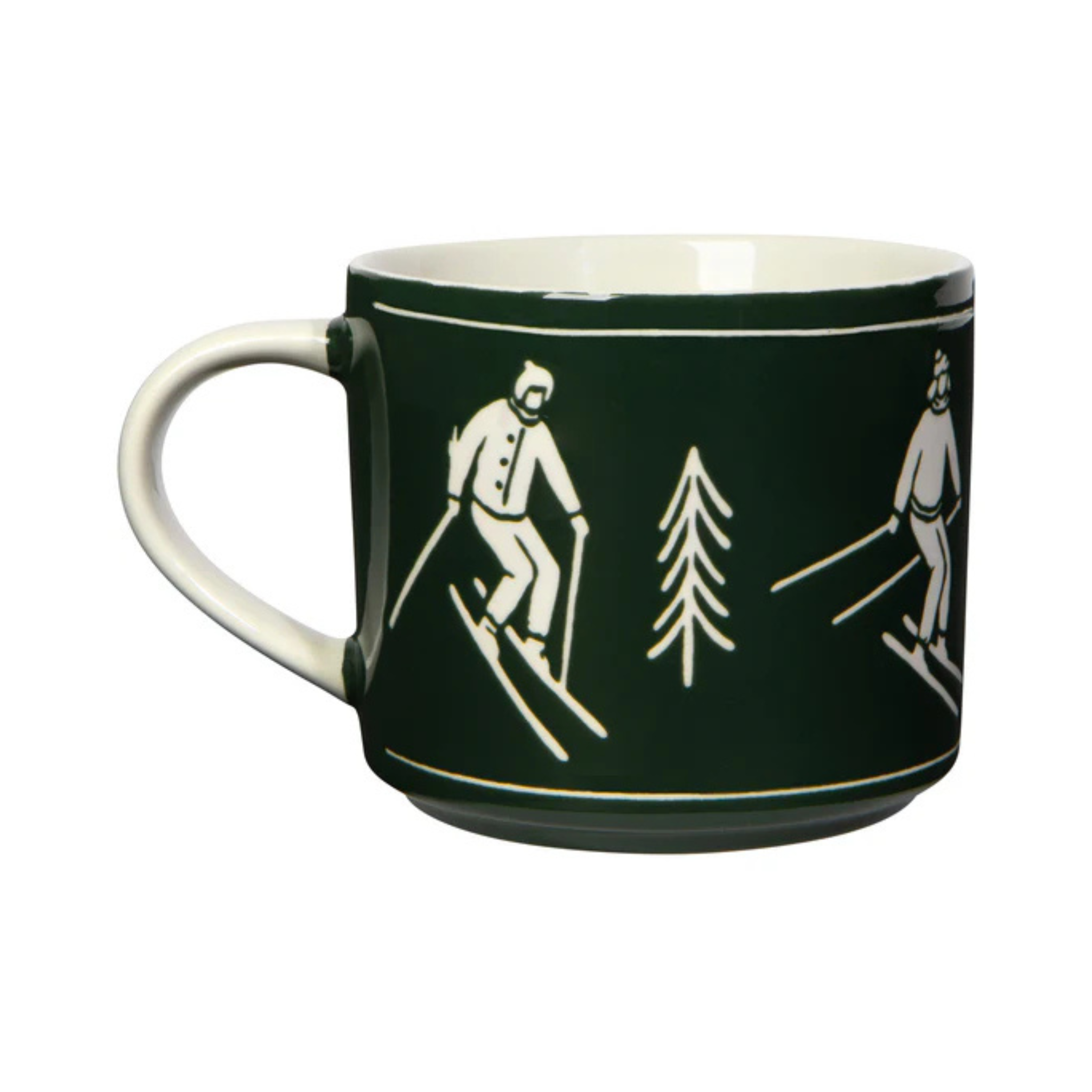 Ski Ya Later 414 ml Forest Green Mug with Lid - Danica