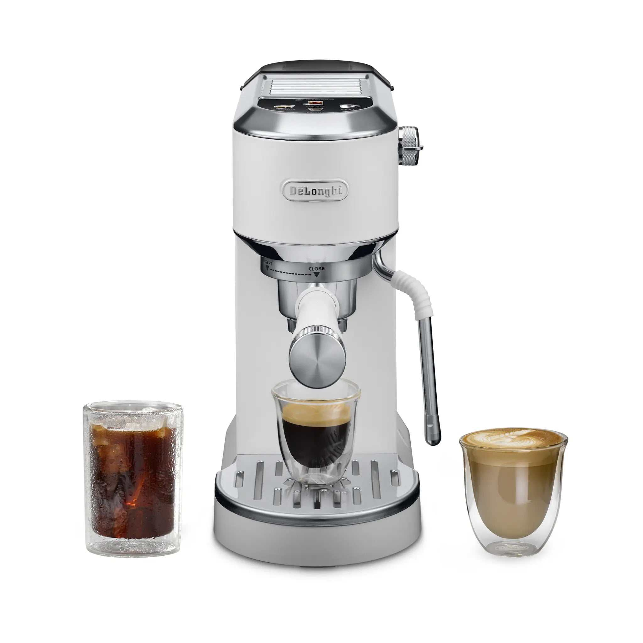 Machine à café espresso Dedica Duo avec Cold Brew blanche - De'Longhi De'Longhi