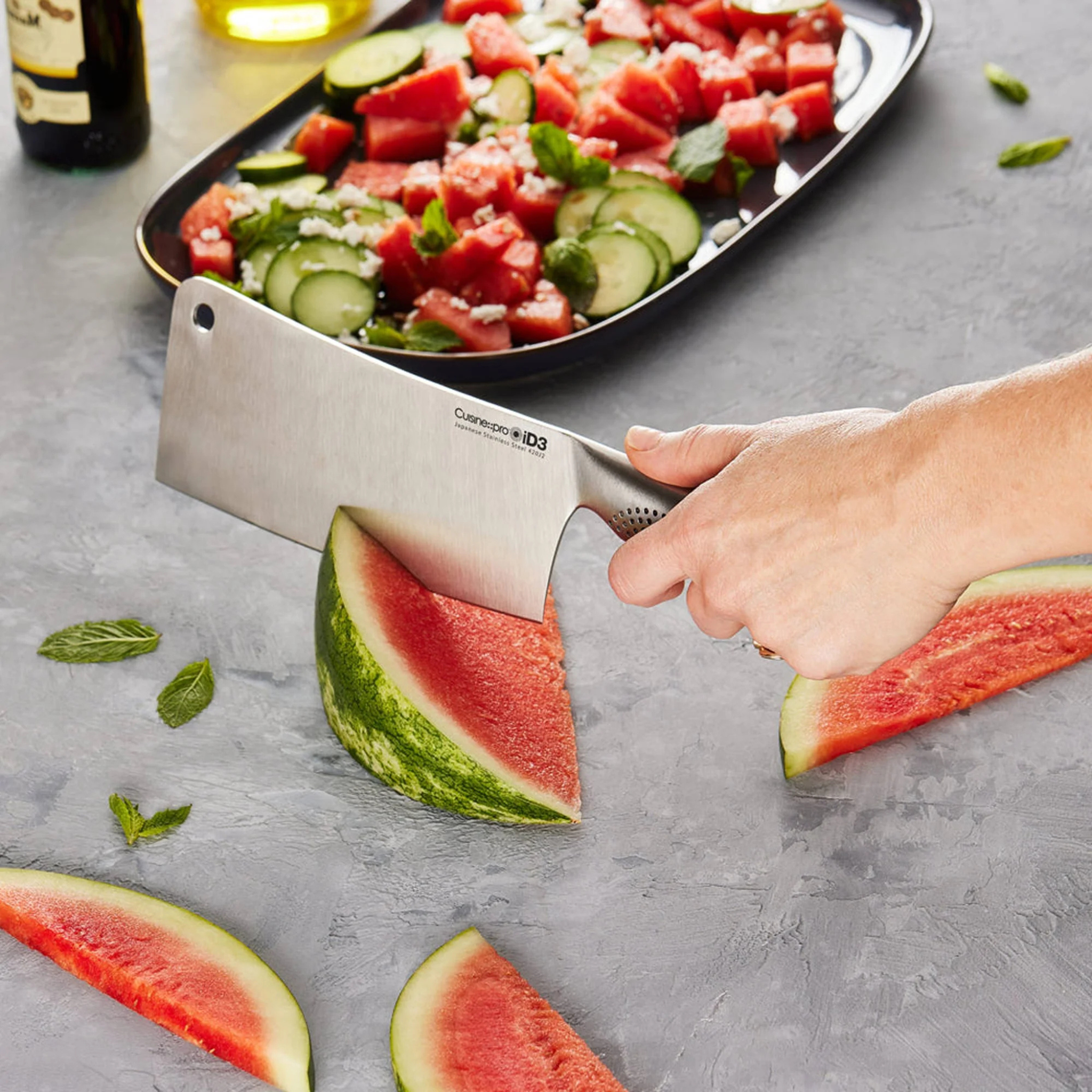 détail de la lame du couperet Cuisine::pro®