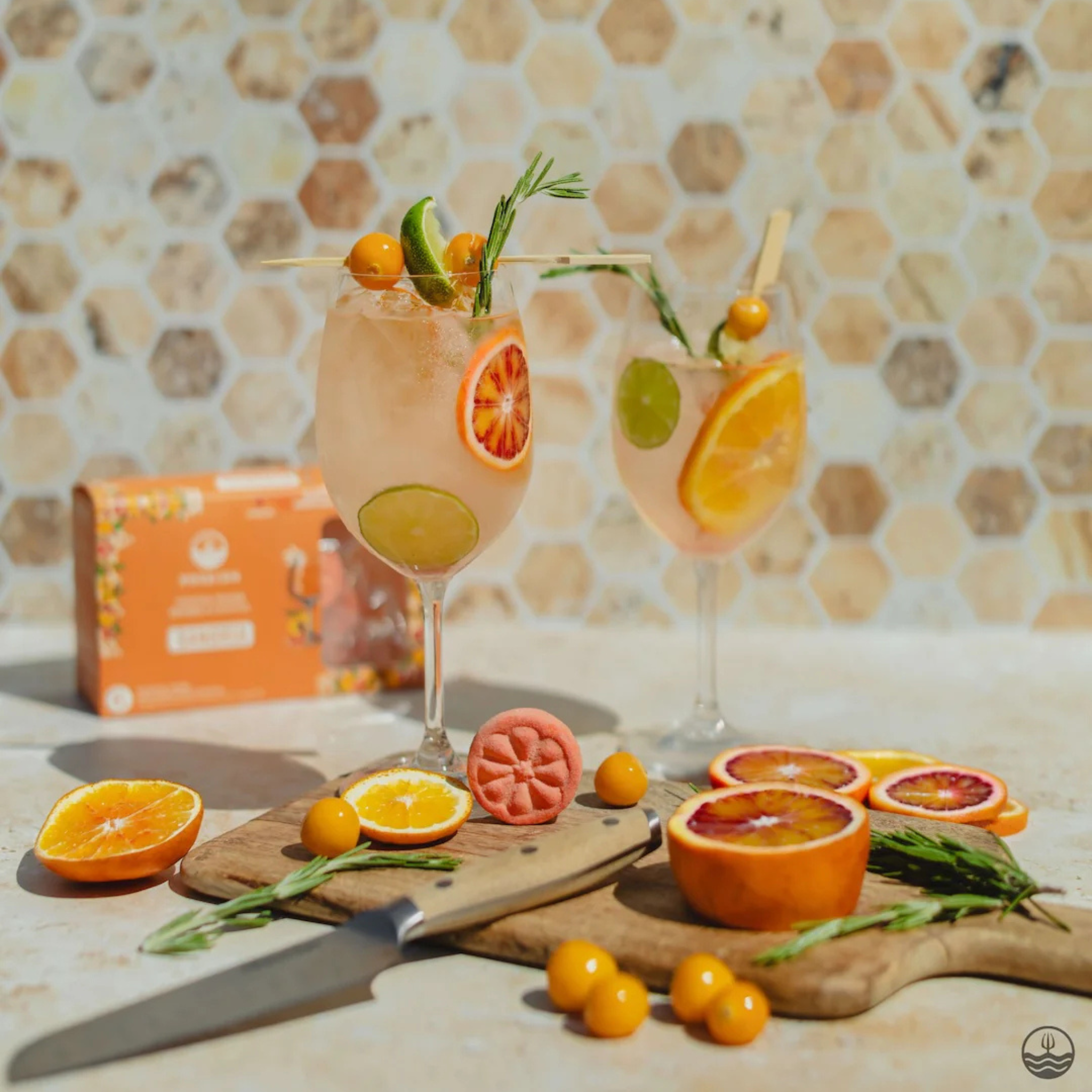 Set of 6 Sangria, Blood Orange, Apricot and Orange Blossom Cocktail Bombs – Poseidn
