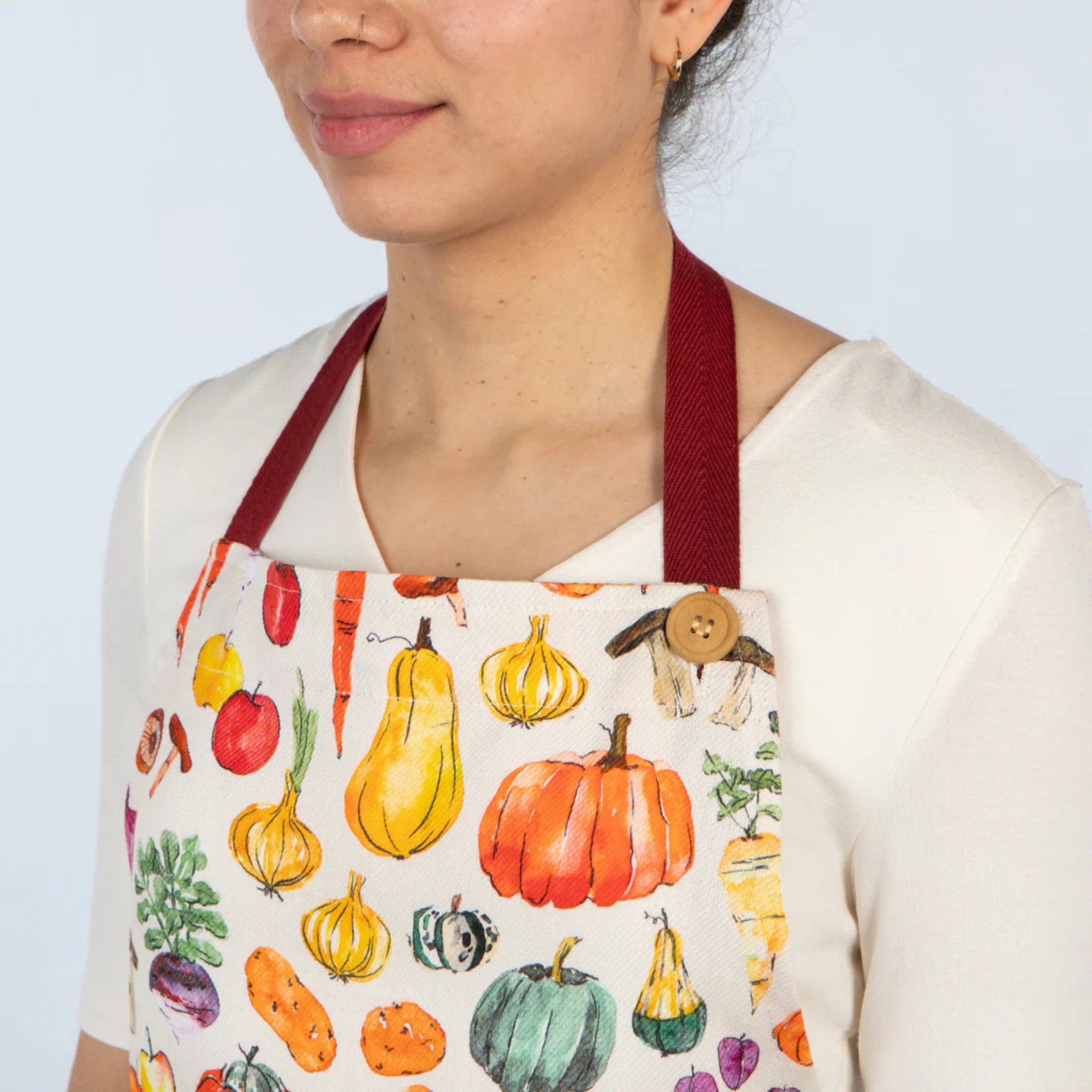 Tablier coloré utilisé en cuisine