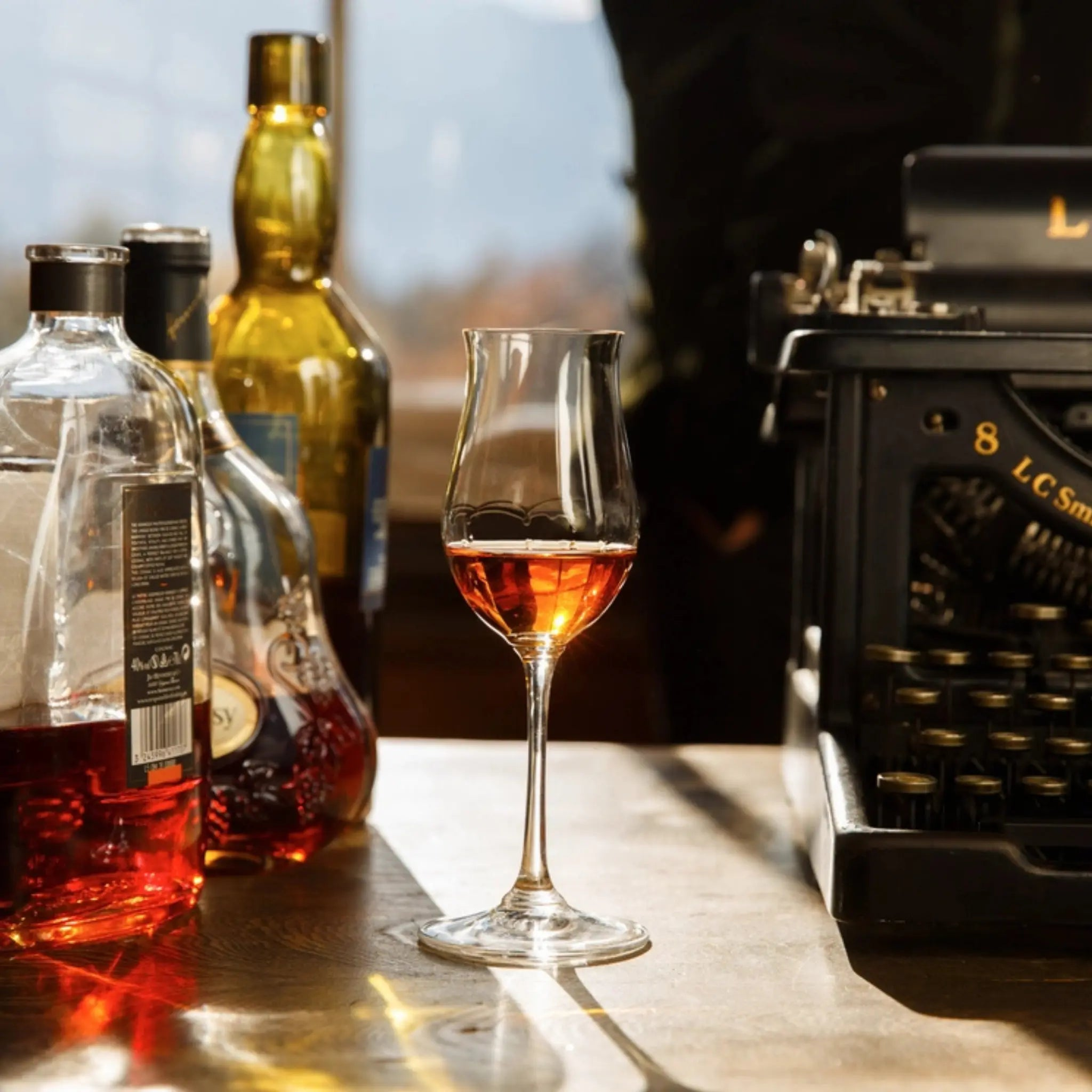 Ensemble de 2 verres Vinum Cognac Hennessy en cristal clair avec forme tulipe pour dégustation optimale des spiritueux