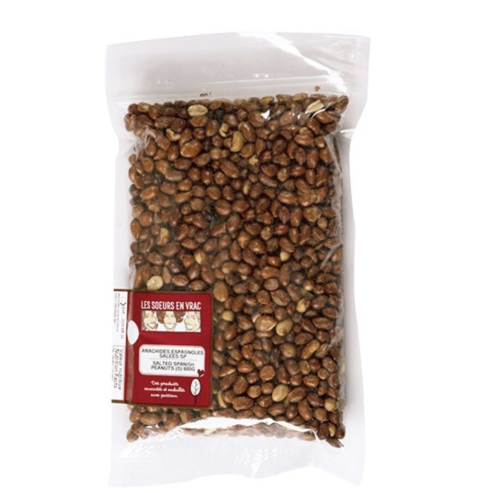 Arachides Espagnoles salées 600 g - Les Soeurs en vrac