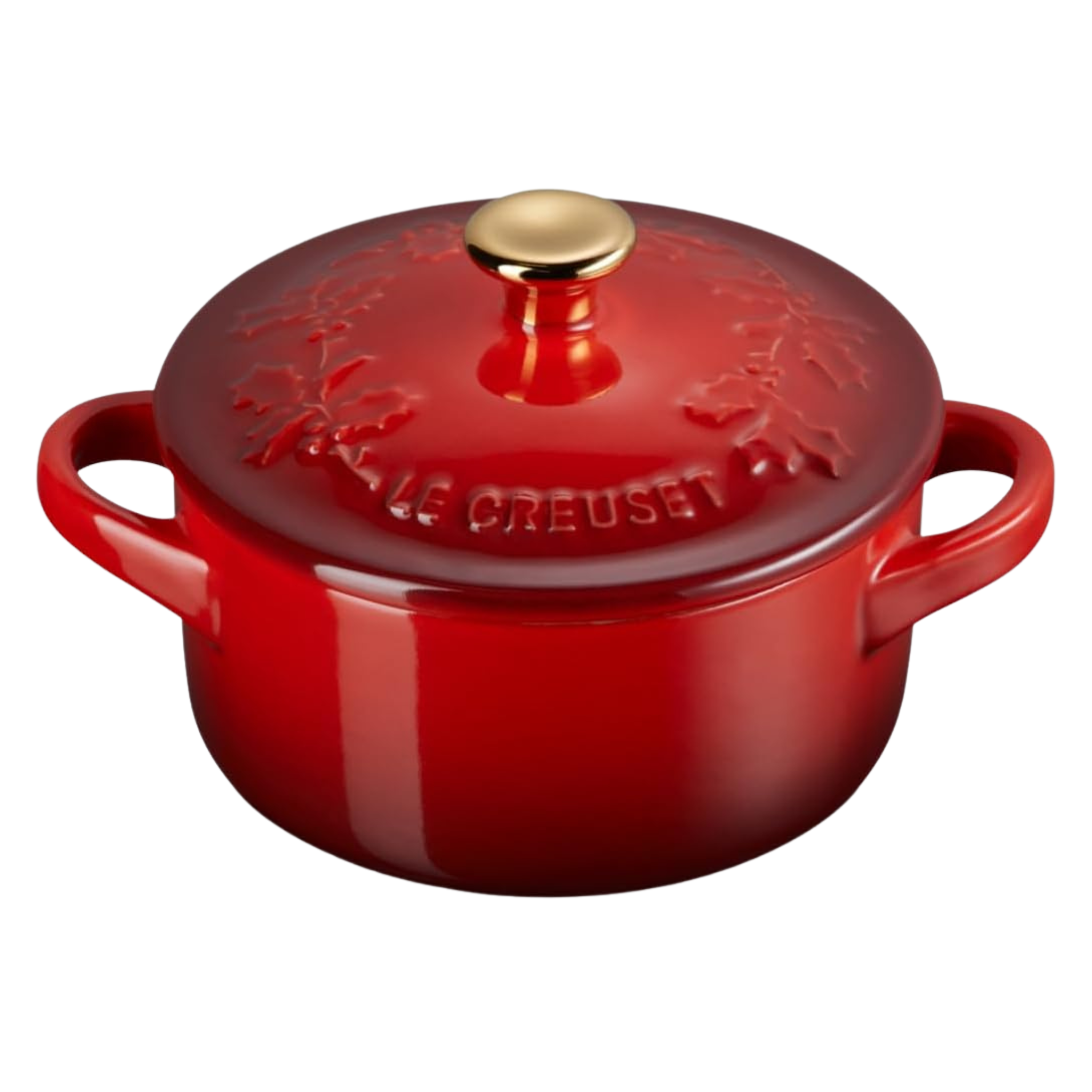 Mini cocotte ronde Holly Cerise 240 ml – Le Creuset