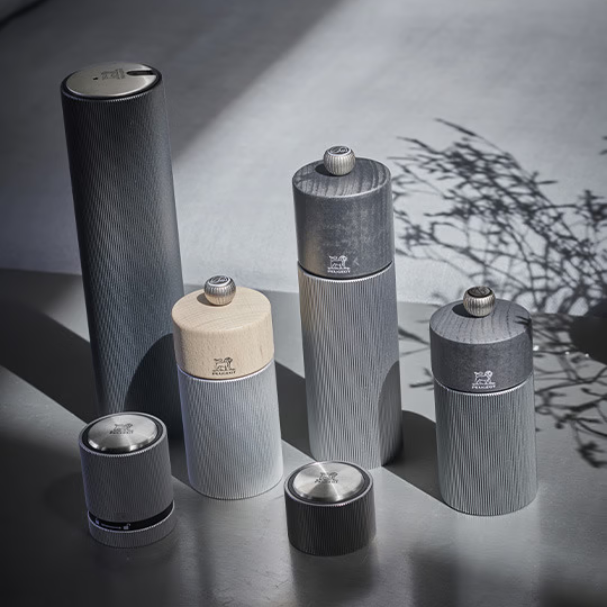 Moulin à sel manuel Line 18 cm Aluminium - Peugeot