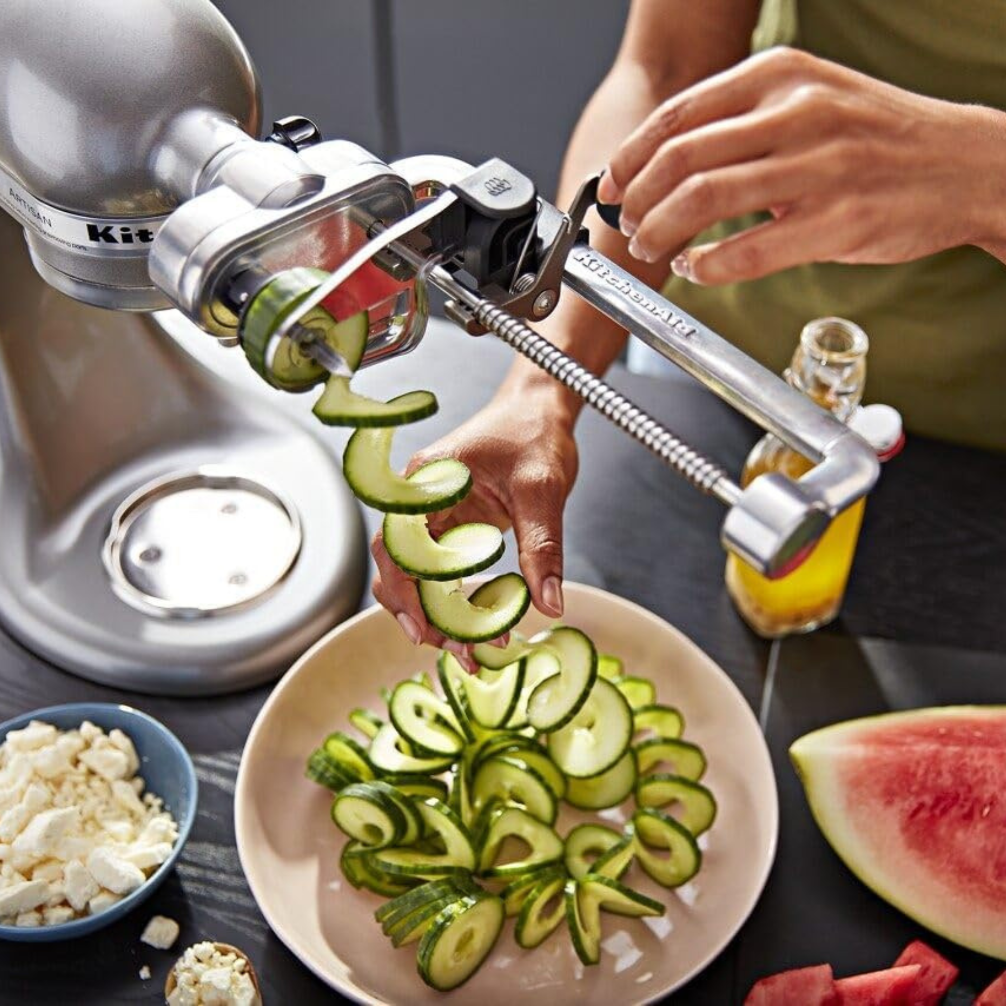 Accessoire spiraleur 7 lames avec épluchage, évidage et tranchage – KitchenAid KitchenAid