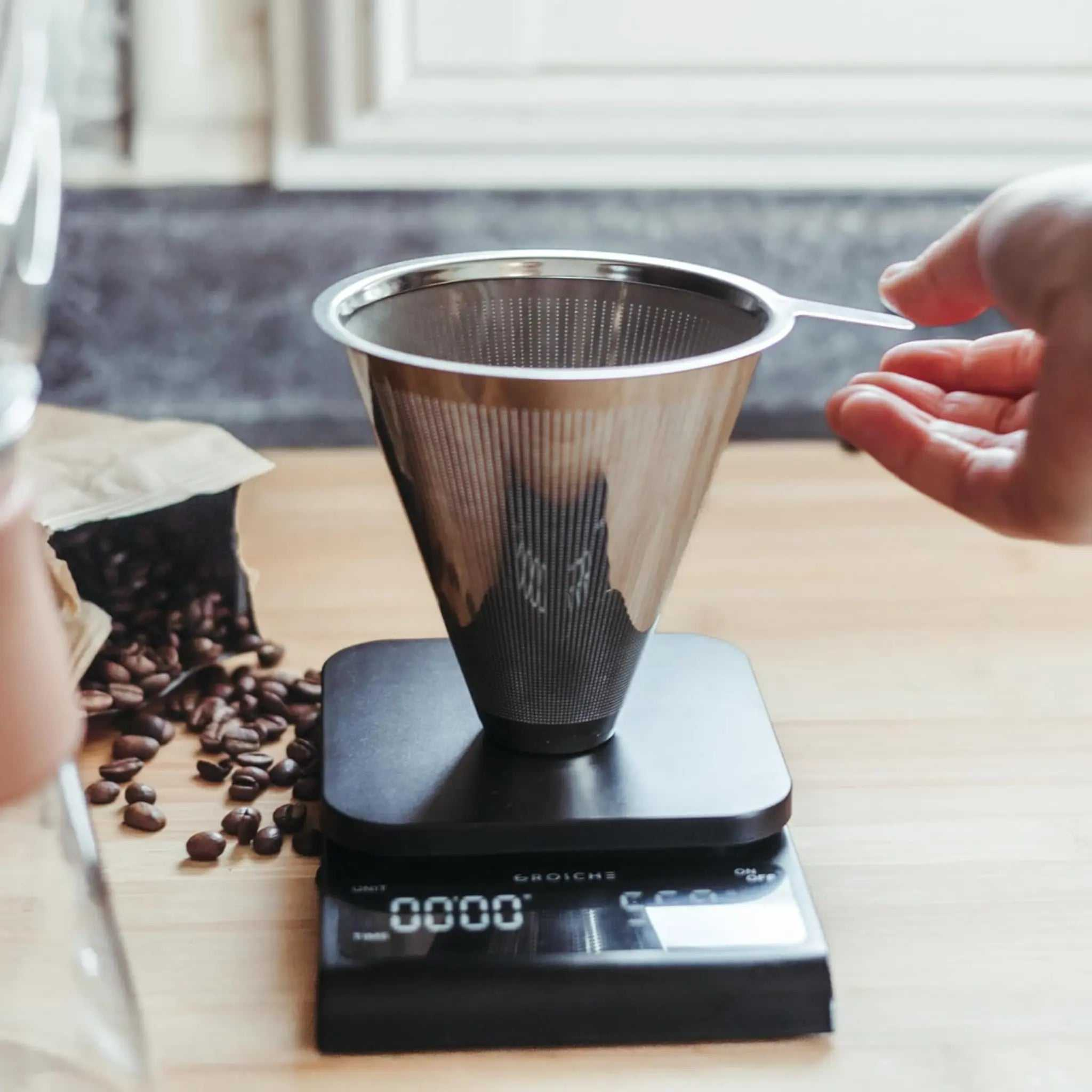 Balance alimentaire numérique Albany compacte avec affichage LED pour cuisine et nutrition