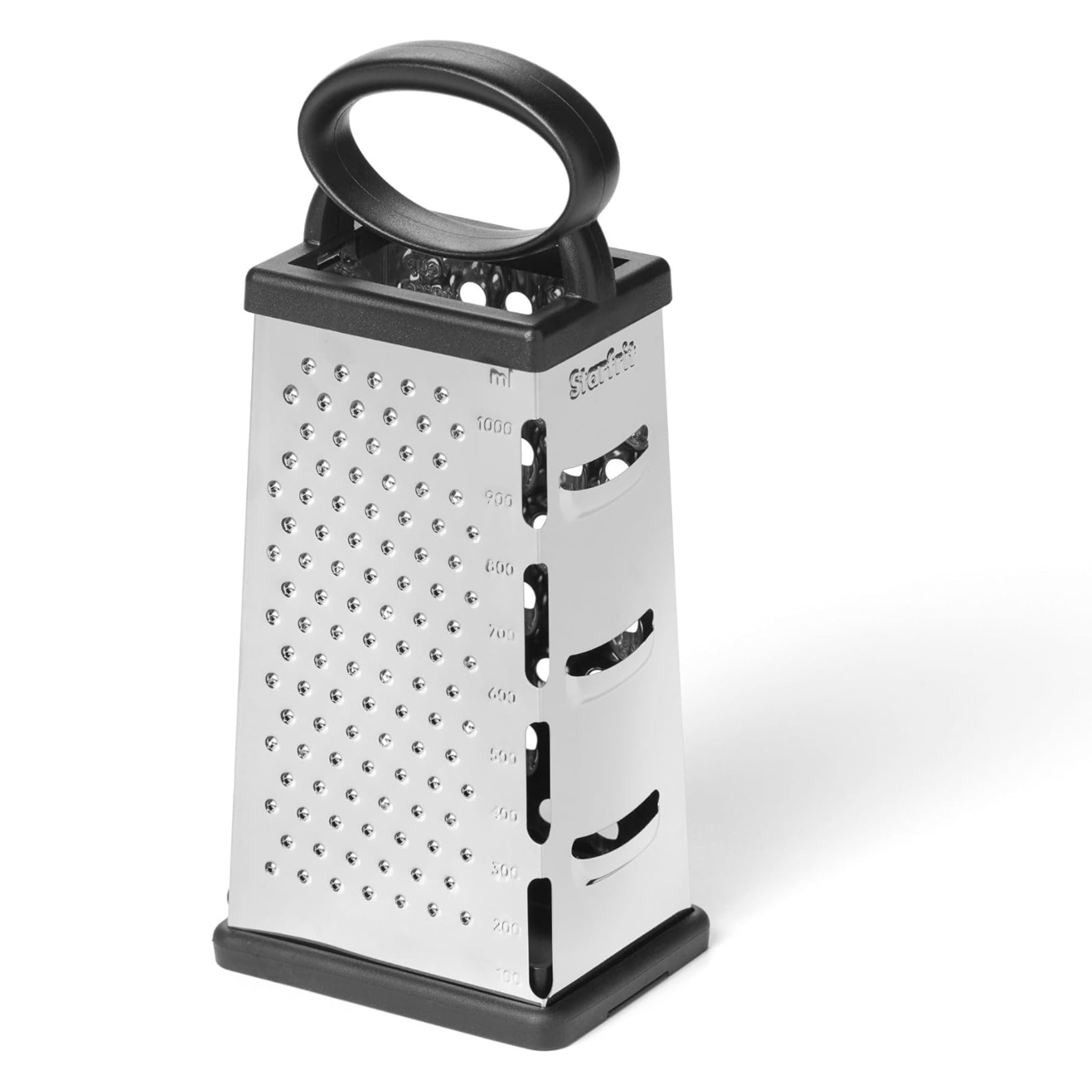 Râpe à 4 faces en acier inoxydable avec base amovible 25 cm – Starfrit