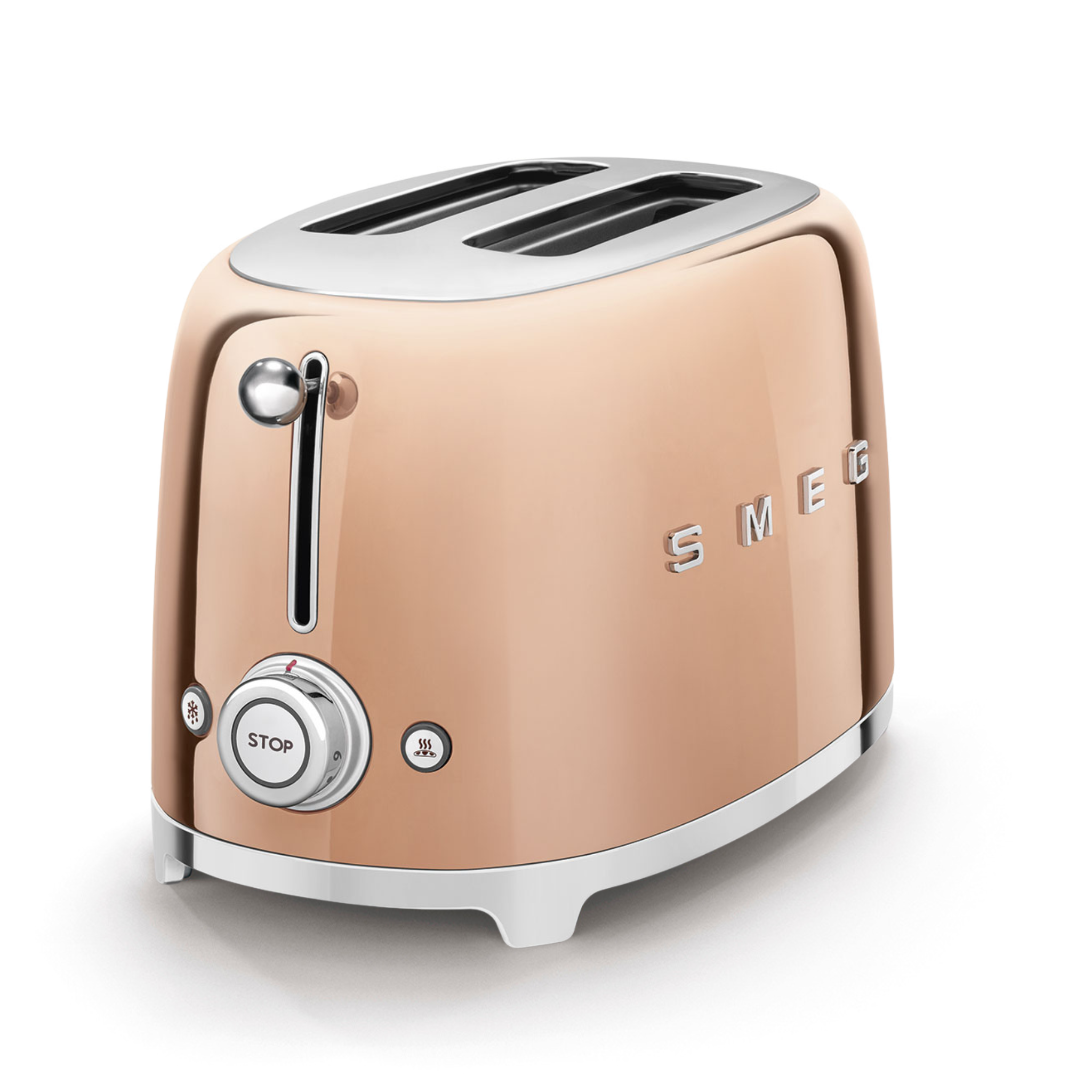 Grille-pain Deluxe 2 tranches Rose Doré - Smeg