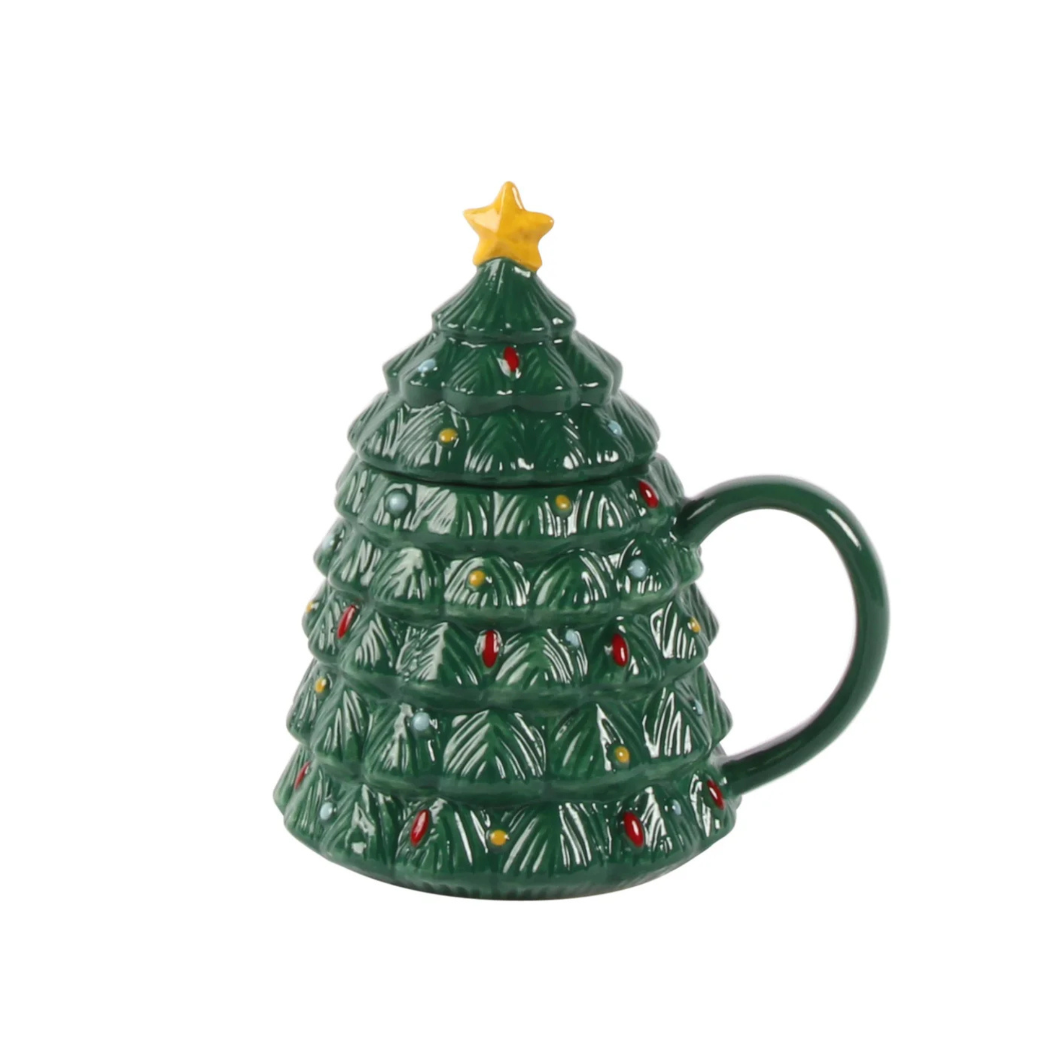 Tasse avec couvercle Sapin Vert