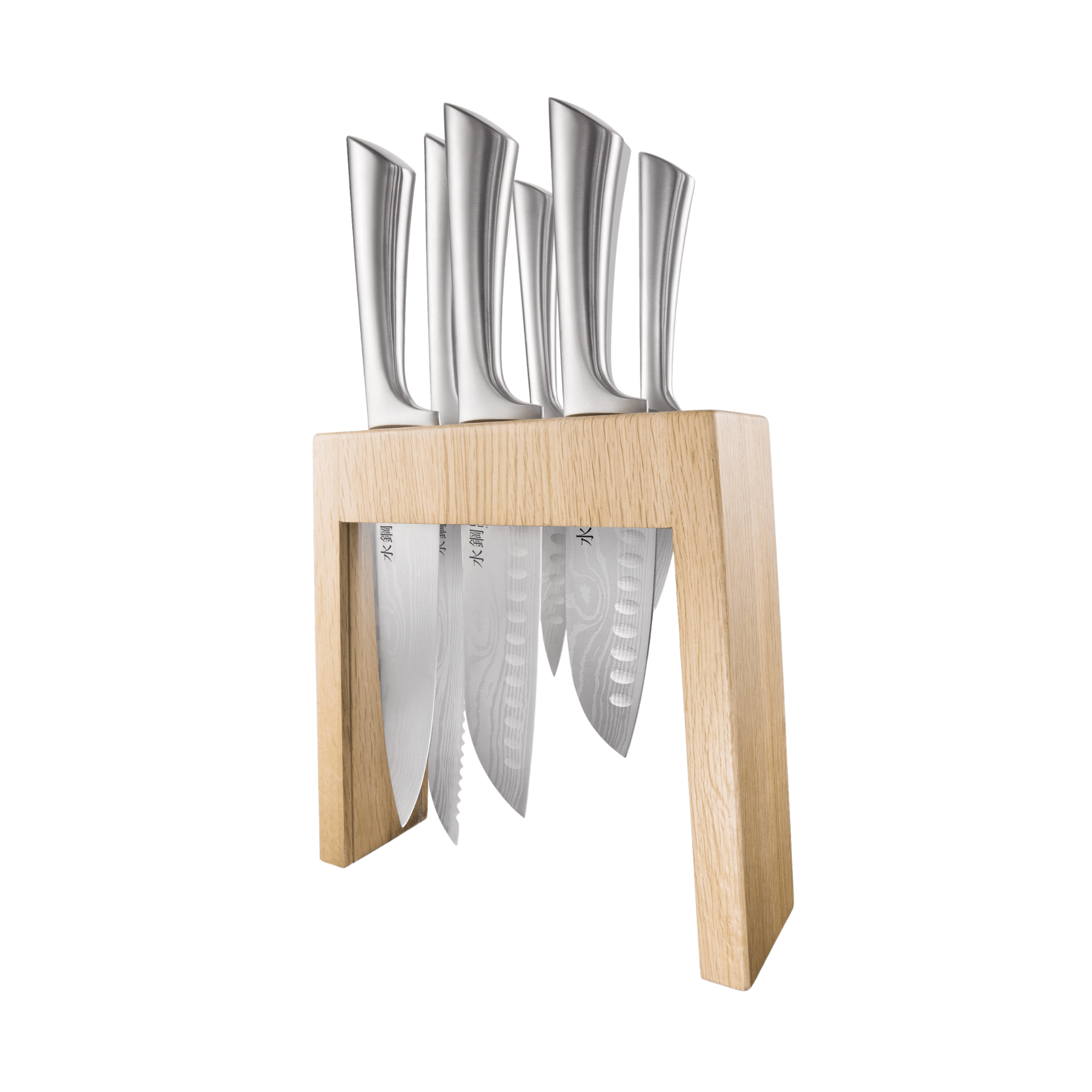 Batterie de cuisine 7 pièces iD3® avec bloc de couteaux 7 pièces Mizu – Cuisine::pro