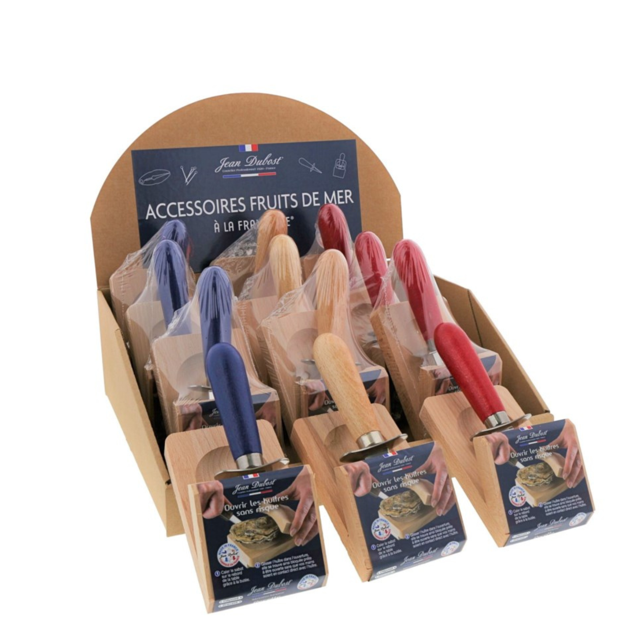 Couteau à huîtres avec bloc de protection – Laguiole