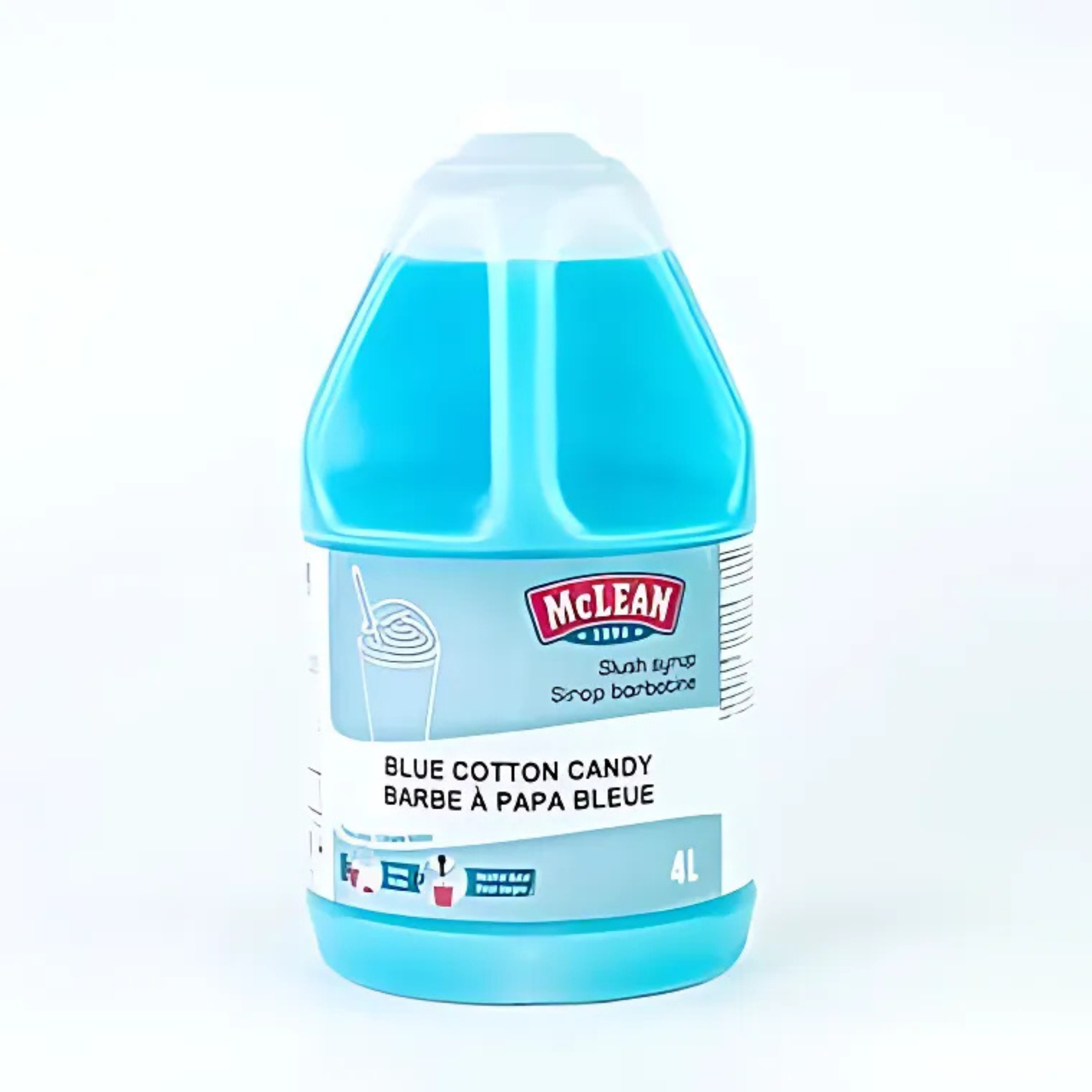 Sirop à barbotine Barbe à papa bleu 4L