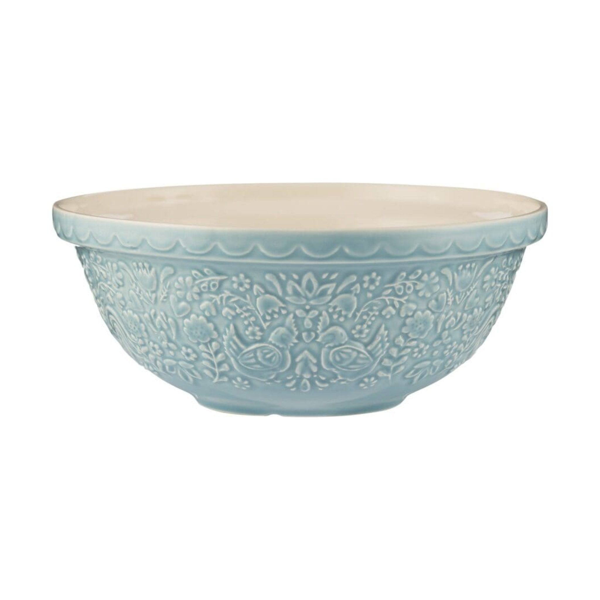 Bol à mélanger Bleu avec motifs embossés 24cm