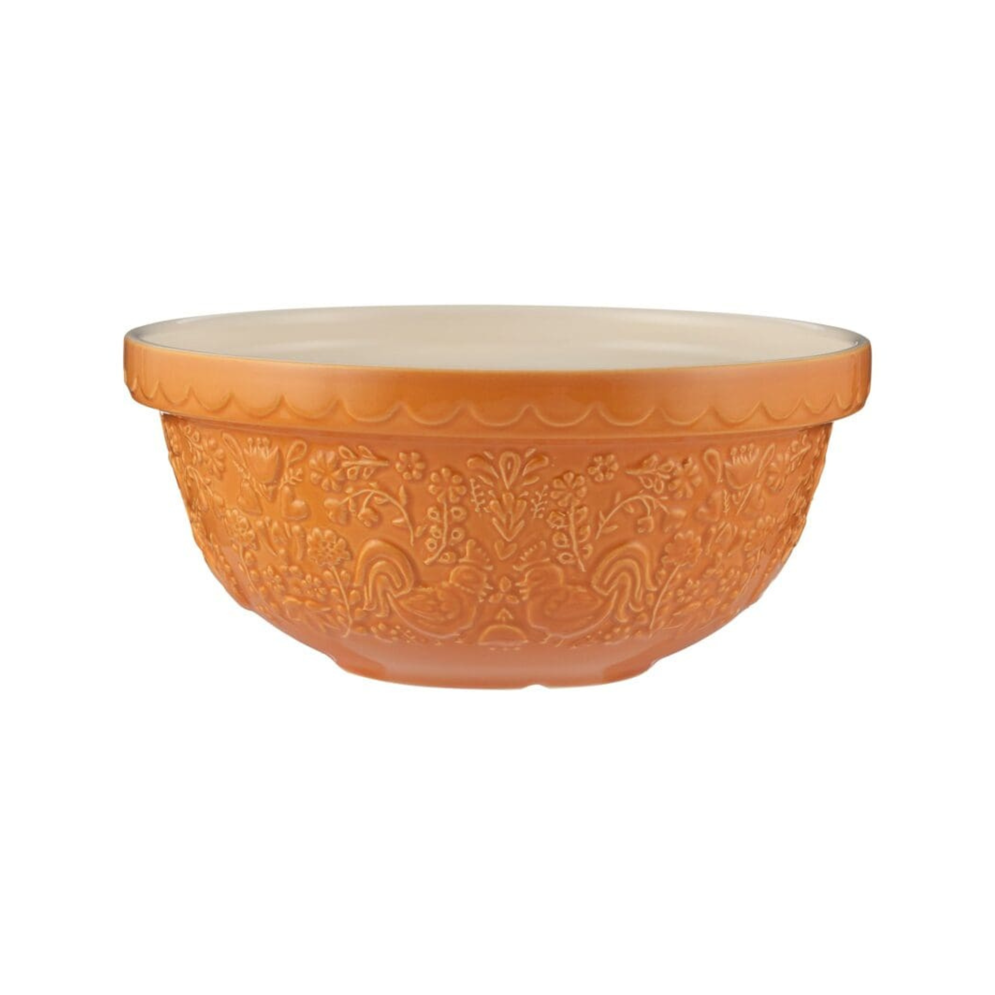 Bol à mélanger Orange avec motifs embossés 24cm