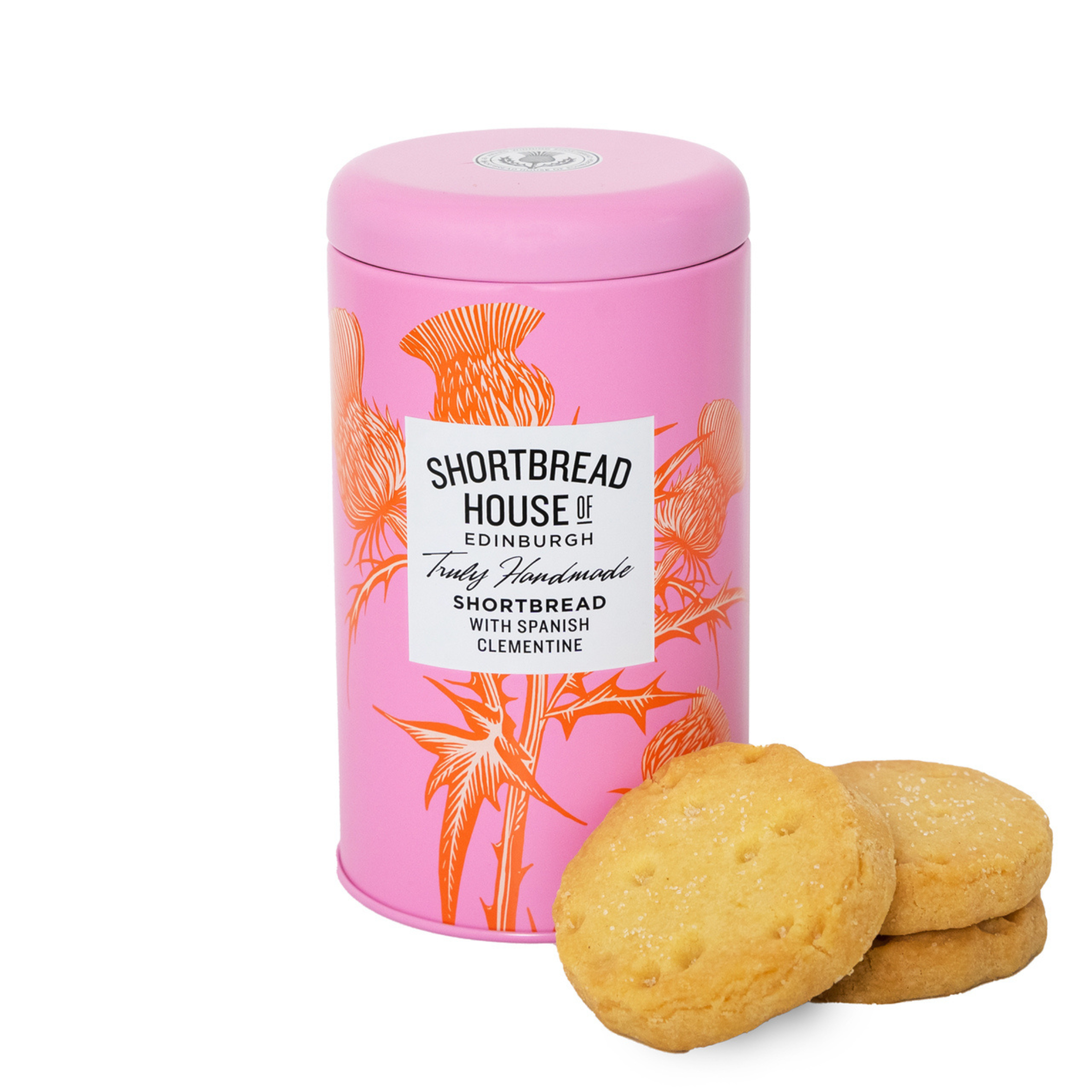 Box of butter shortbread with Spanish clementine 140g - Shortbread House of Edinburgh