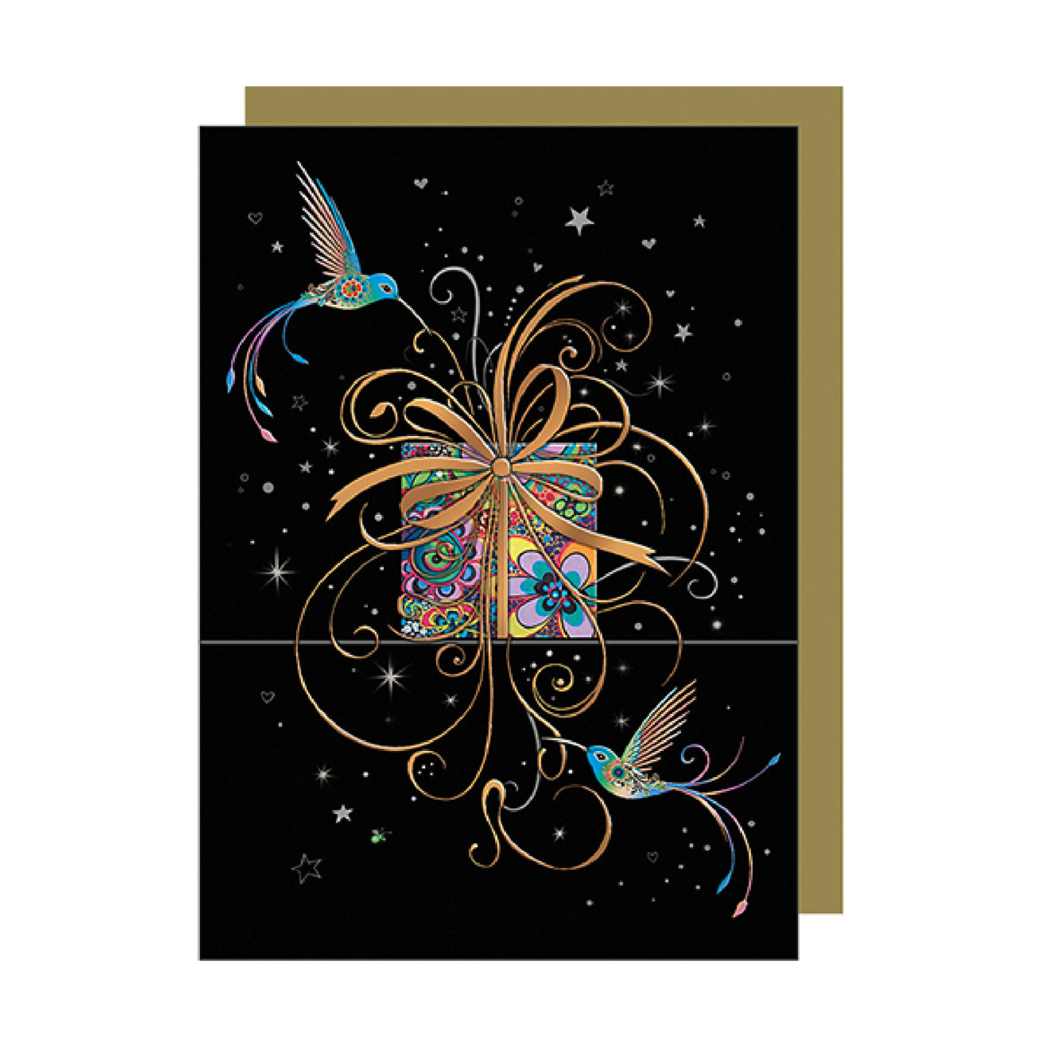 5x7 Enchanted Hummingbirds &amp; Gift Greeting Card