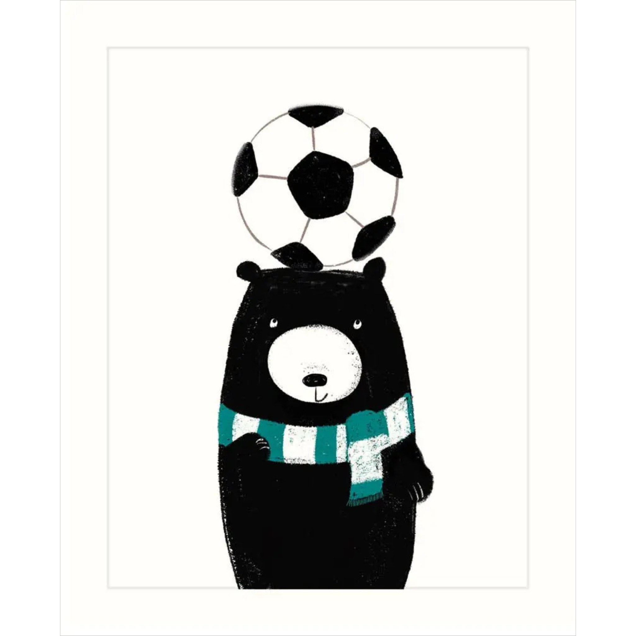 5.5x7 Bear with Soccer Ball Card