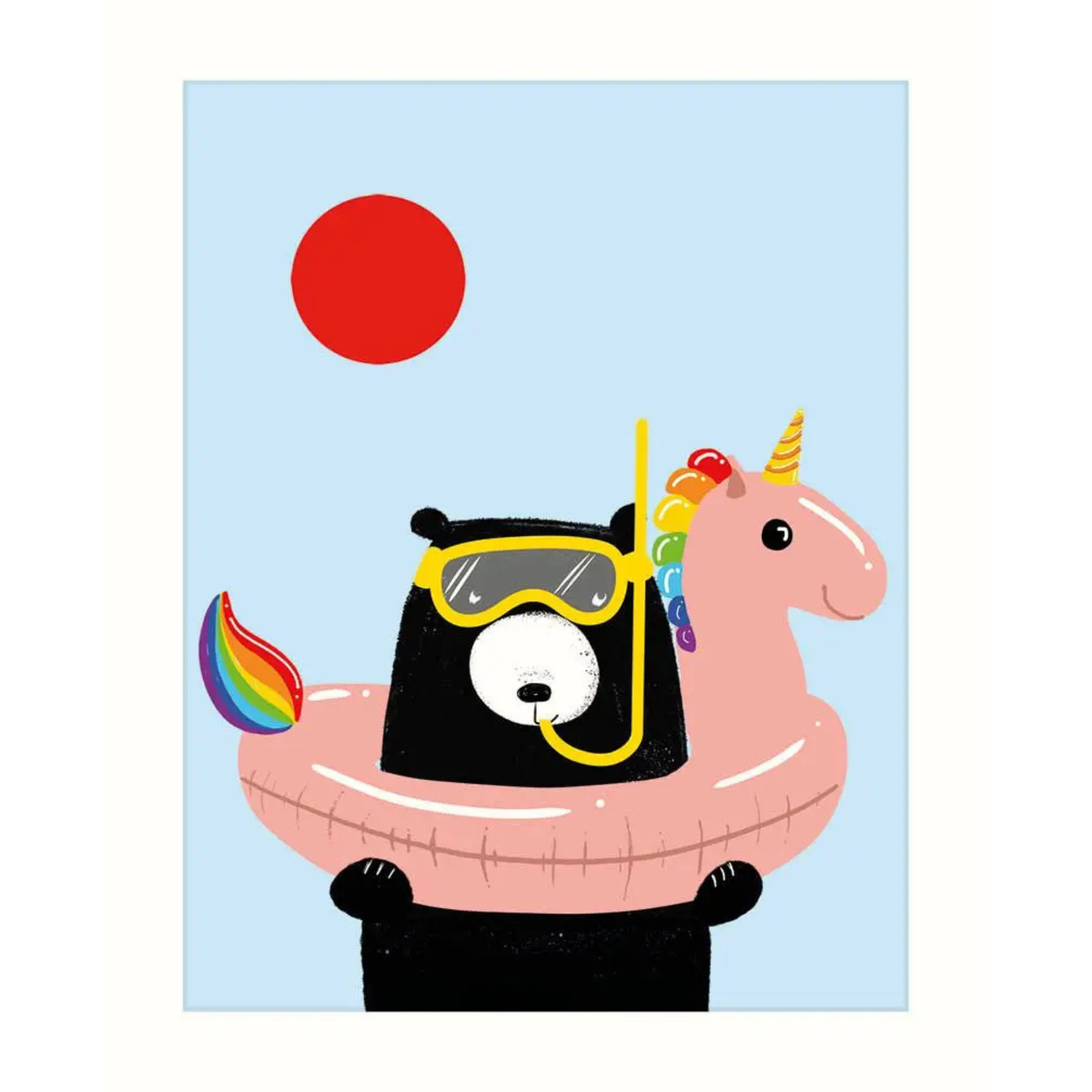 Bear Card with Buoy 5.5x7