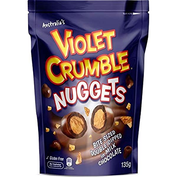 Pépites de chocolat au lait Violet Crumble 135 gr