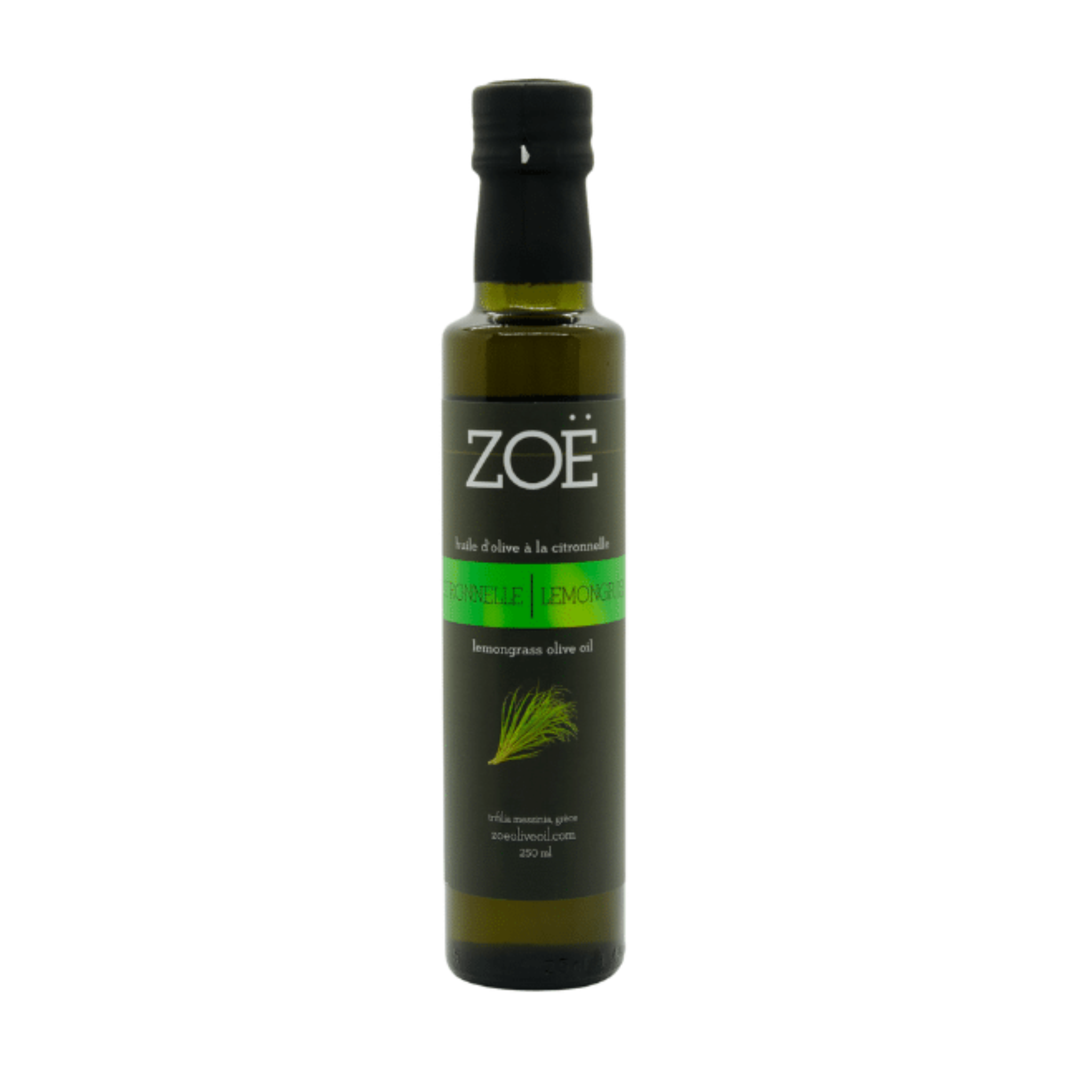 Huile d'olive infusée à la citronnelle 250ml - Zoë