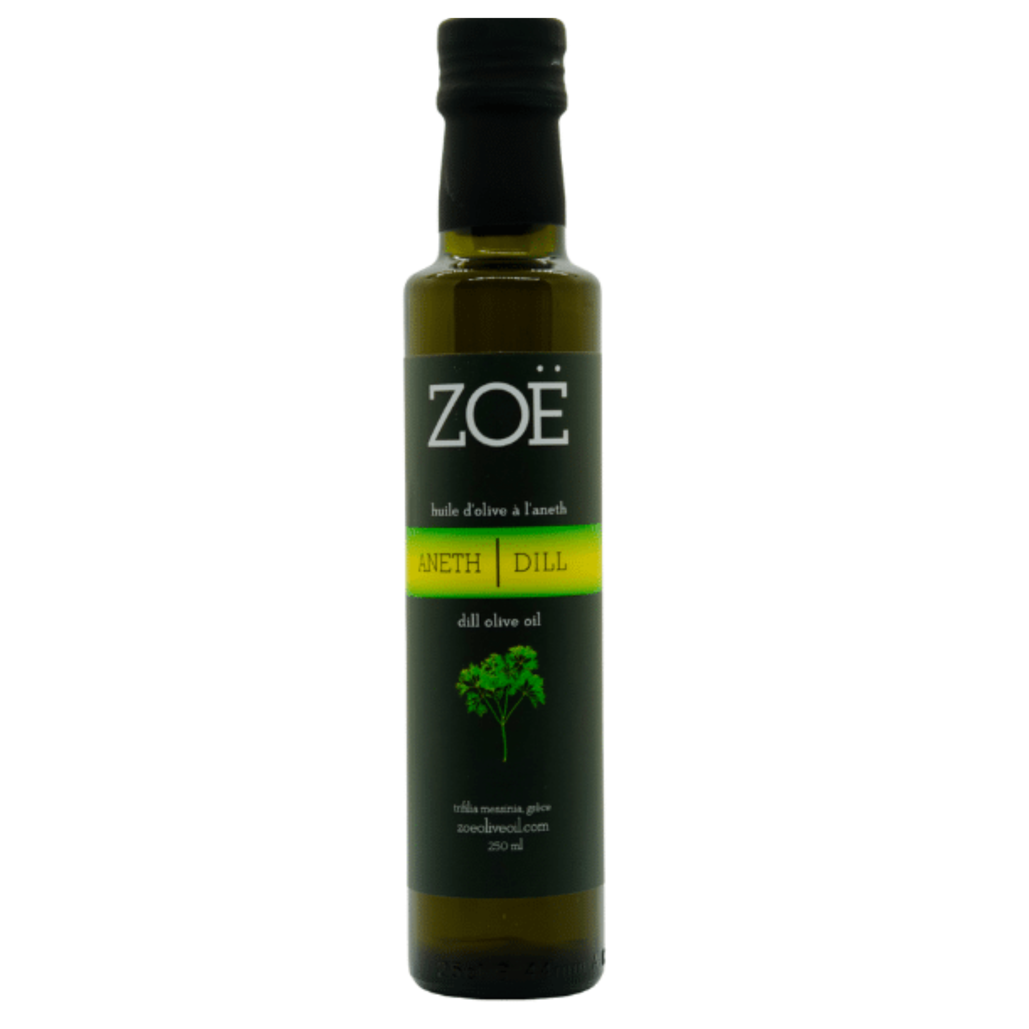 Huile d’olive infusée à l’aneth 250 ml - Zoë