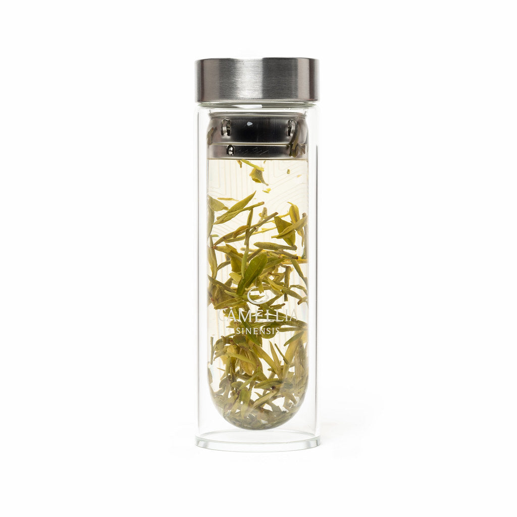 Bouteille à thé en verre 300ml - Camellia Sinensis