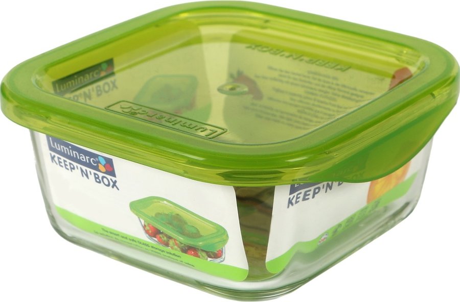 Tempered Glass Dish with Hard Lid - 12.8 Oz