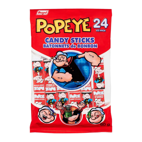 Bâtons de bonbon Popeye 24 unités