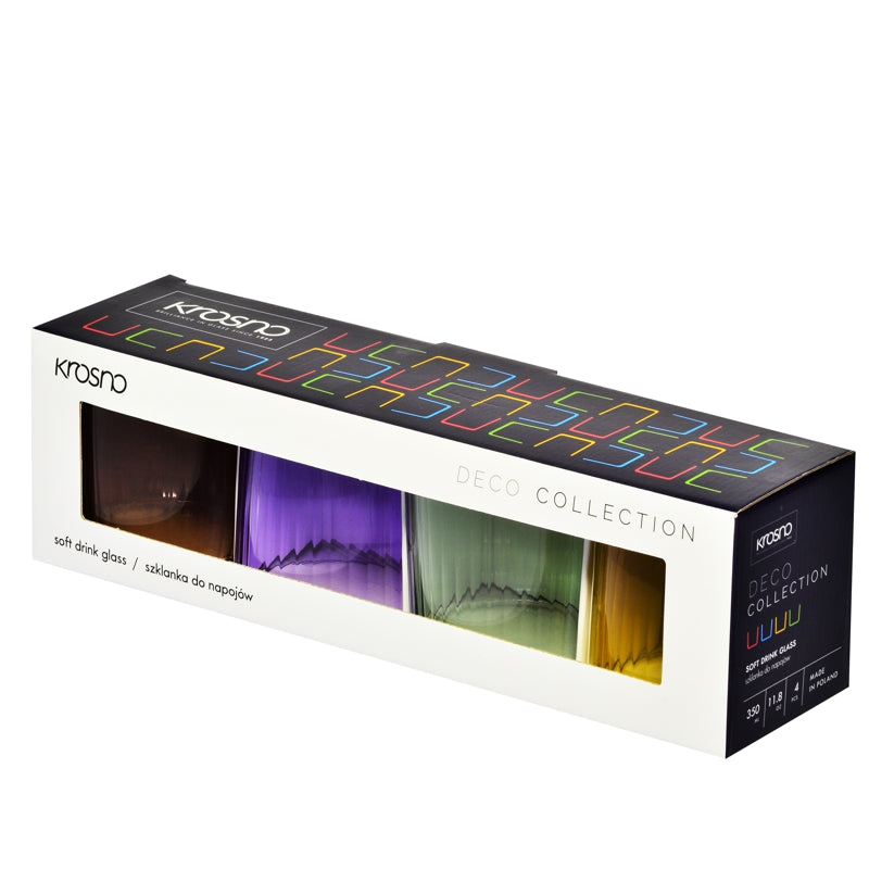 Ensemble de 4 verres Krosno Deco 350ml