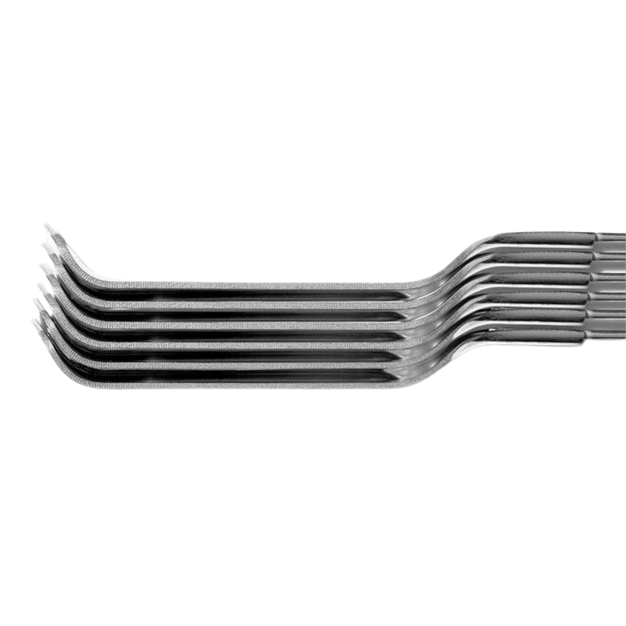 brochettes acier inoxydable vue de dessus