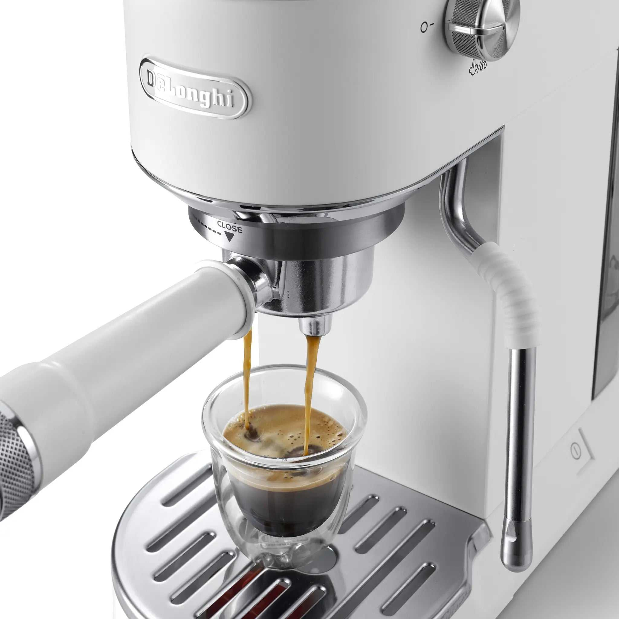 Machine à café espresso Dedica Duo avec Cold Brew blanche - De'Longhi De'Longhi