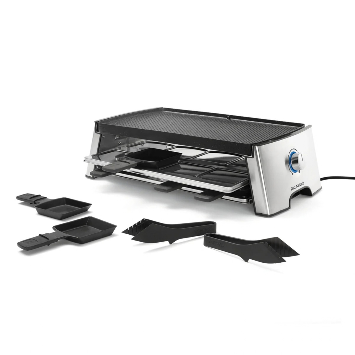 18-Piece Reversible Electric Raclette Set – Ricardo