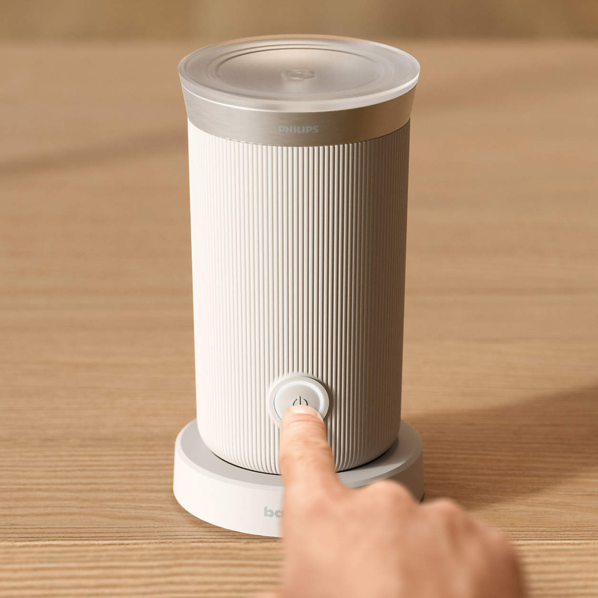 Machine à café semi-automatique Baristina blanche avec mousseur - Philips Philips