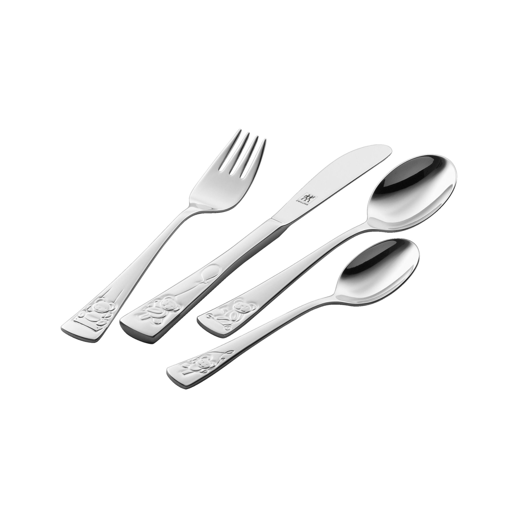 Ensemble d'ustensiles pour enfants poli 4 pièces Teddy - ZWILLING