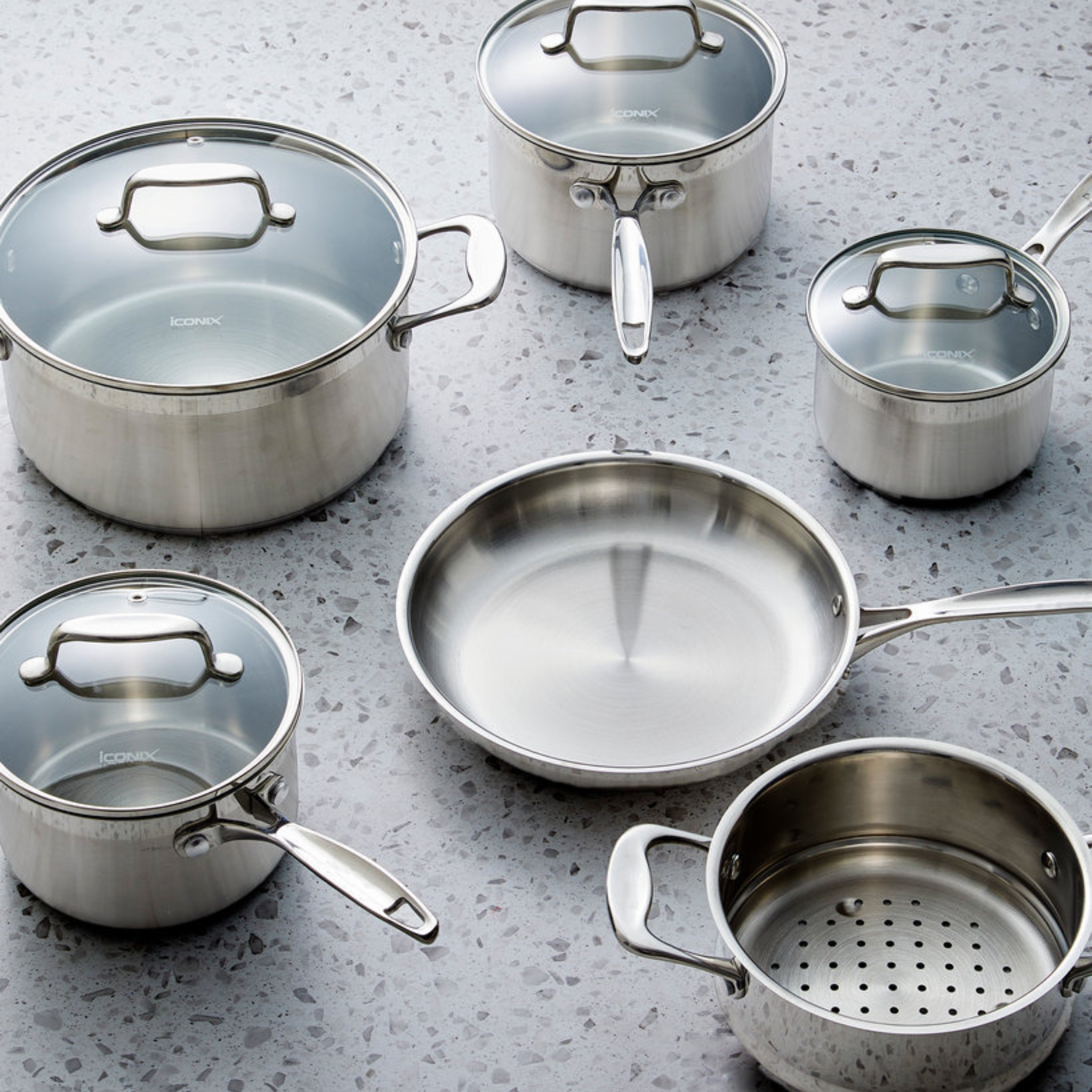 Batterie de cuisine 10 pièces iconiX - Cuisine::pro®