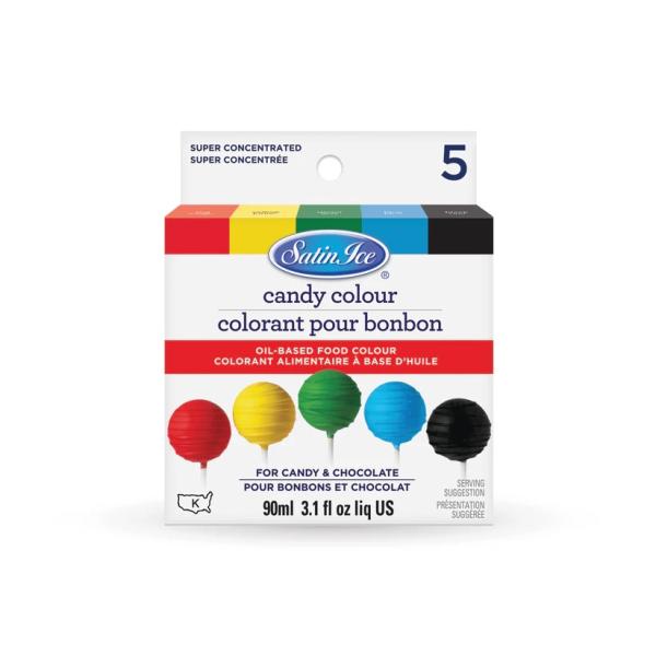 Ensemble de 5 colorants à bonbons