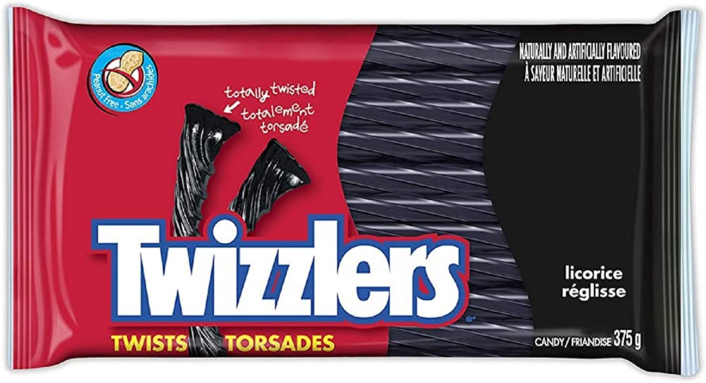 Black Licorice 375g - Twizzlers