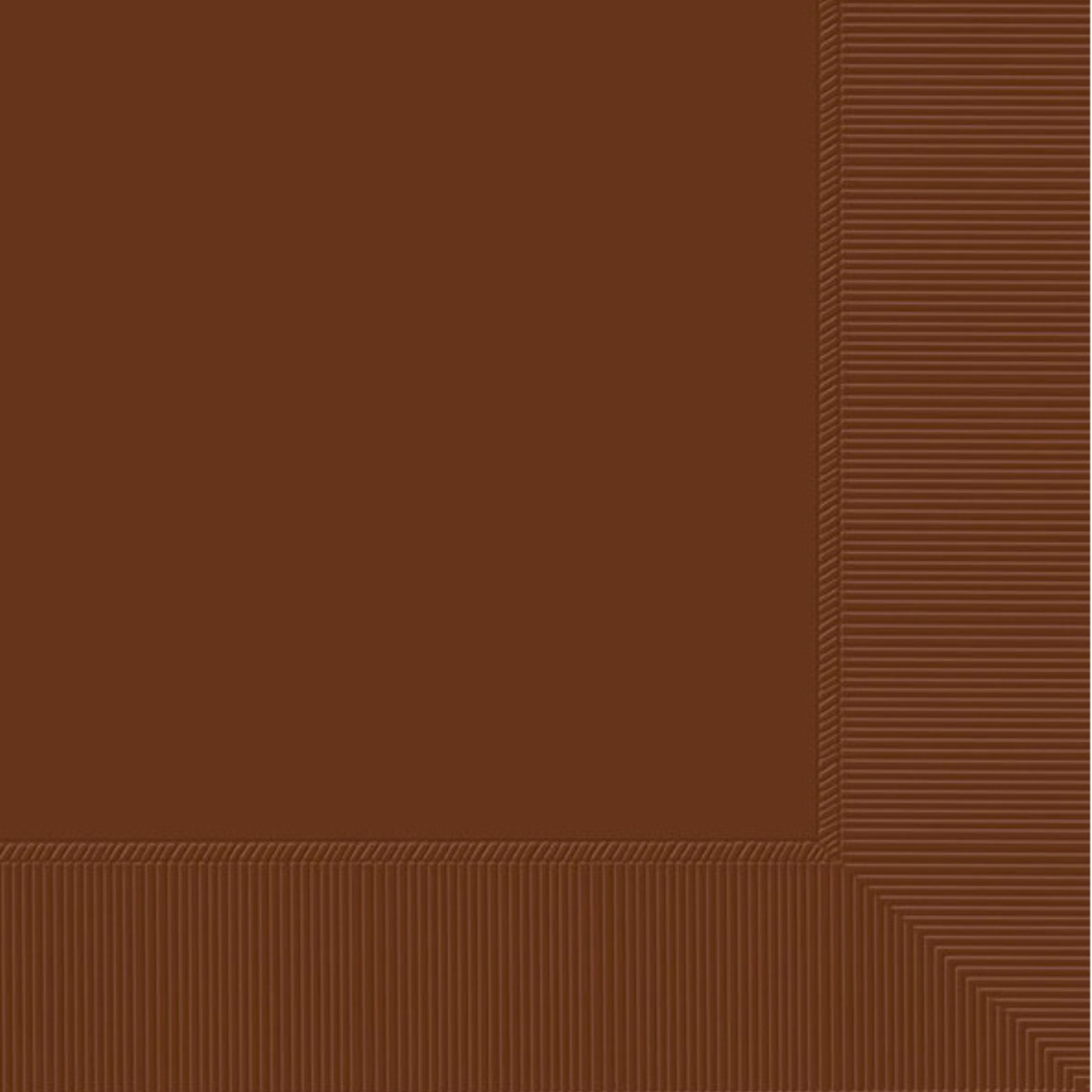 Ensemble de 40 serviettes de table en papier Brun