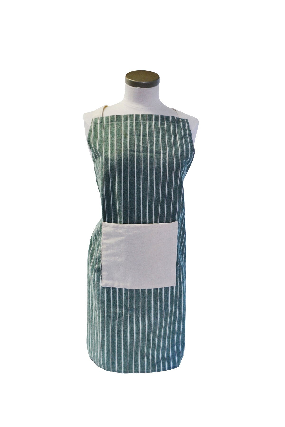 Green lined kitchen apron 