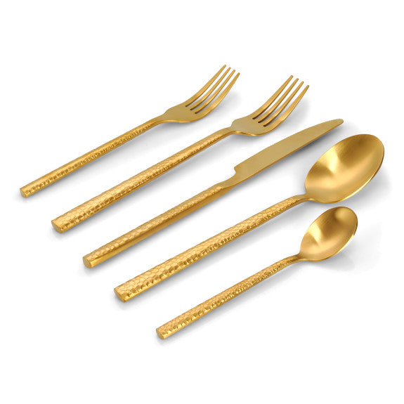 Classic Gold 20-Piece Utensil Set - Glossy