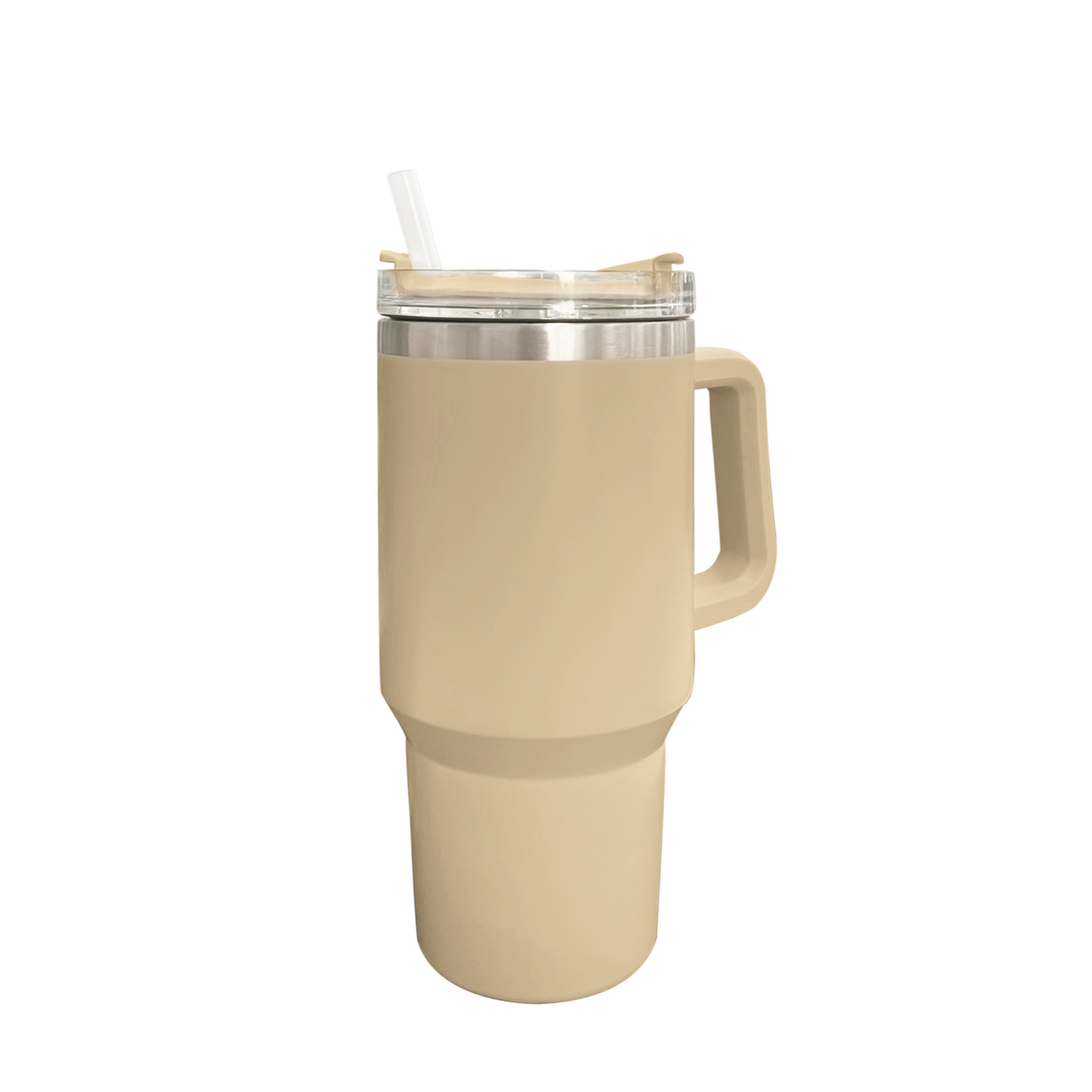 Tasse de voyage à double paroi Crème 1200 ml