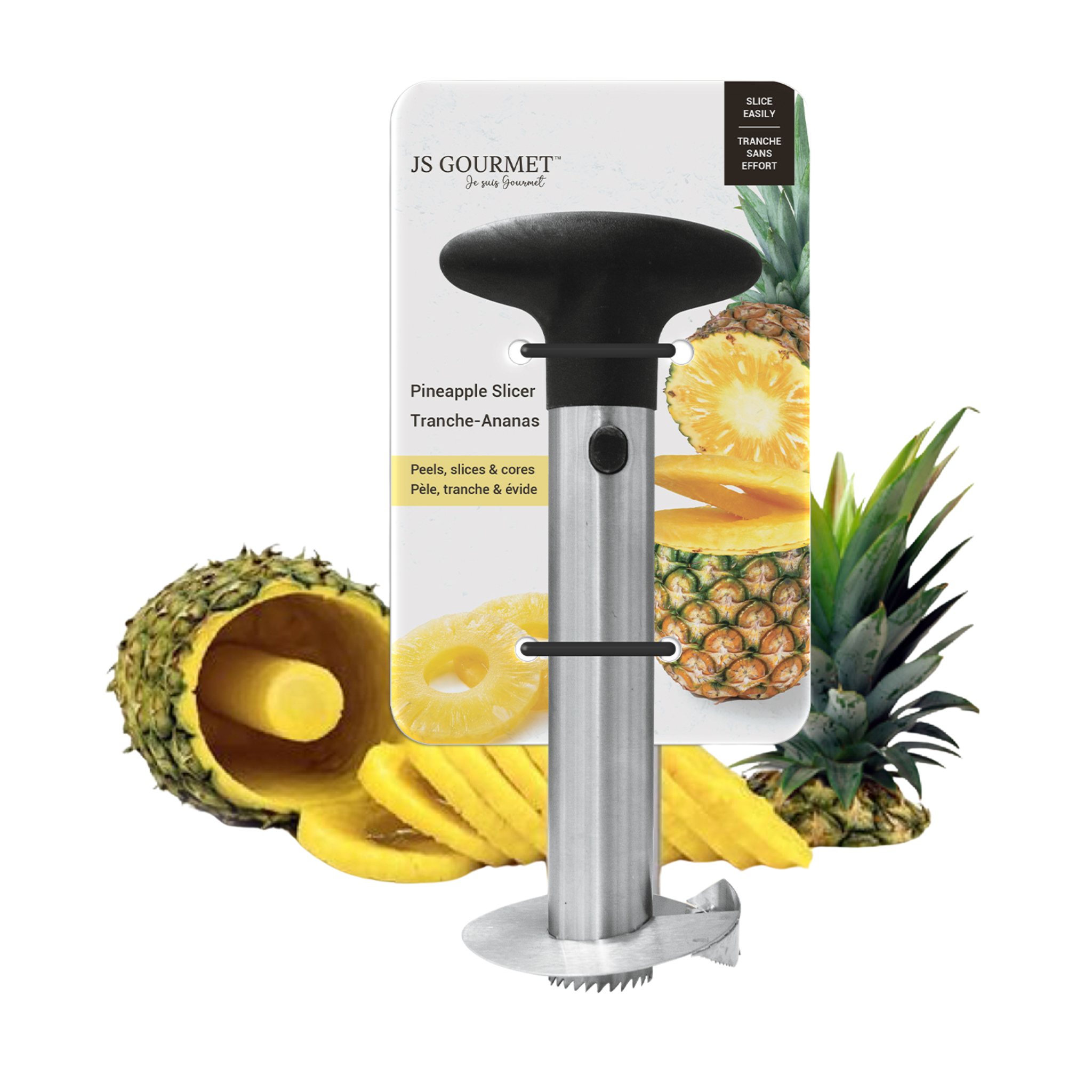 Coupe-ananas en inox