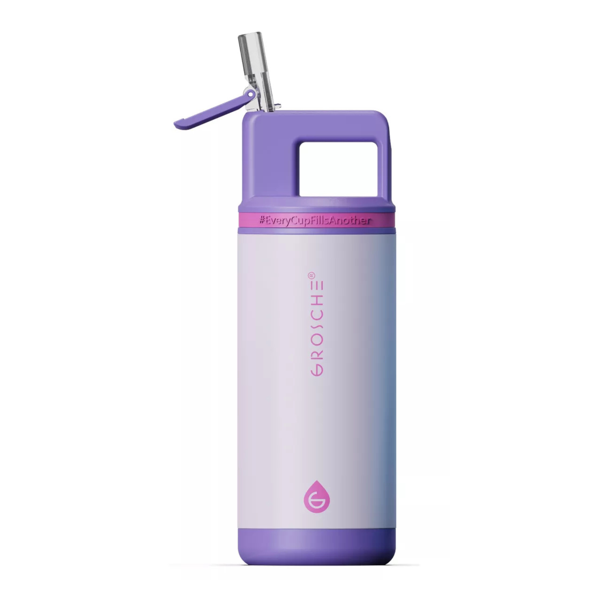 Bouteille isotherme pour enfants Alpine Mauve 473 ml - Grosche