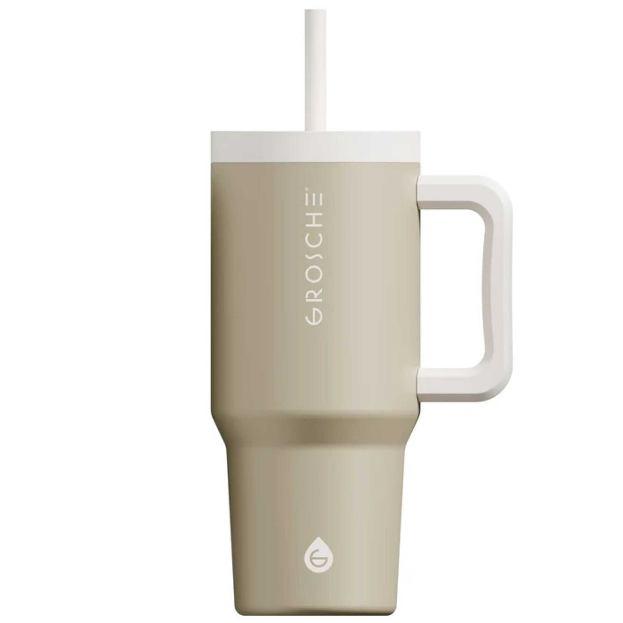 Tasse de voyage avec paille Aspen Beige 946 ml - Grosche