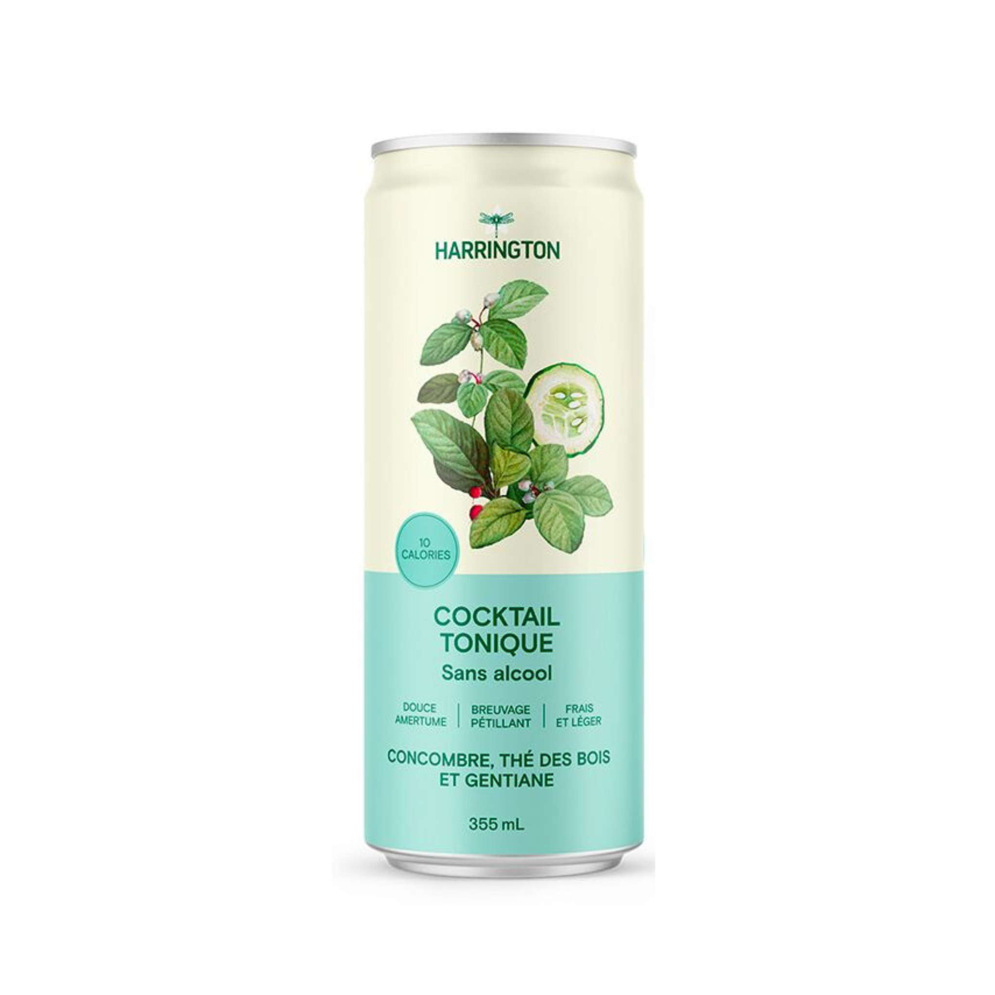 Cocktail tonique concombre sans alcool 355ml - Harrington