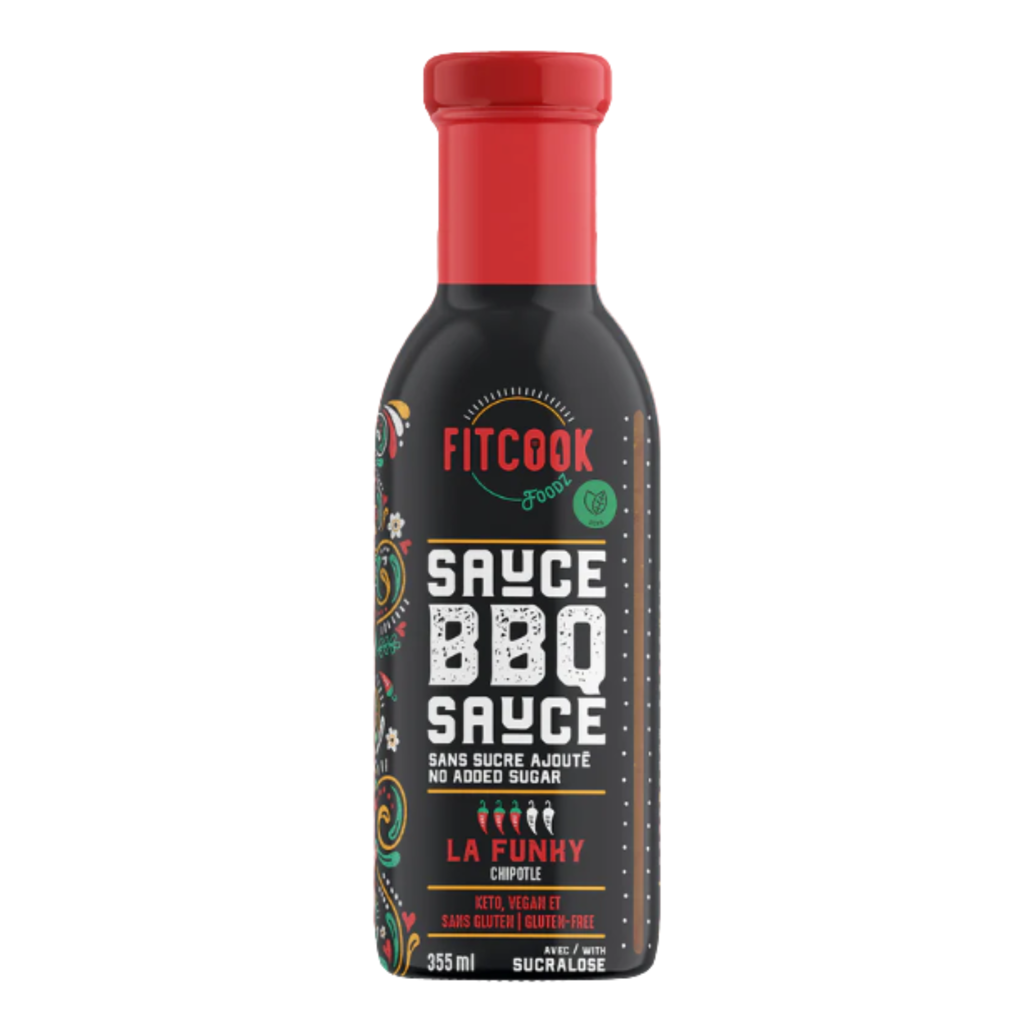 Sauce BBQ sans sucre La Funky 340ml - Le Fit Cook