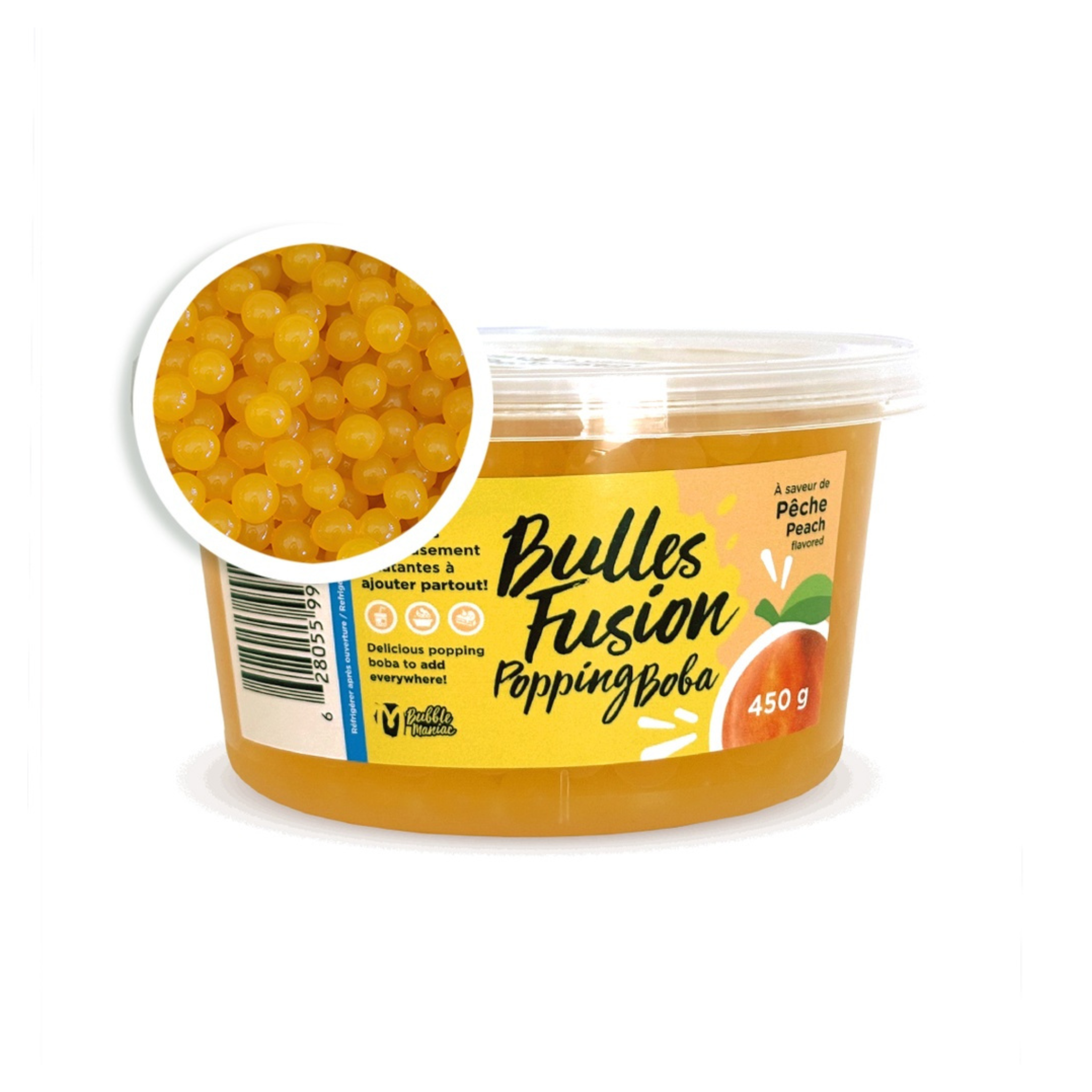 Bulles Fusion à la pêche 450g
