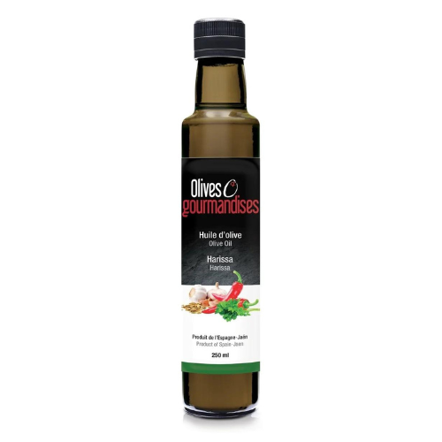 Huile d'olive Harissa 100ml - Olives et gourmandises